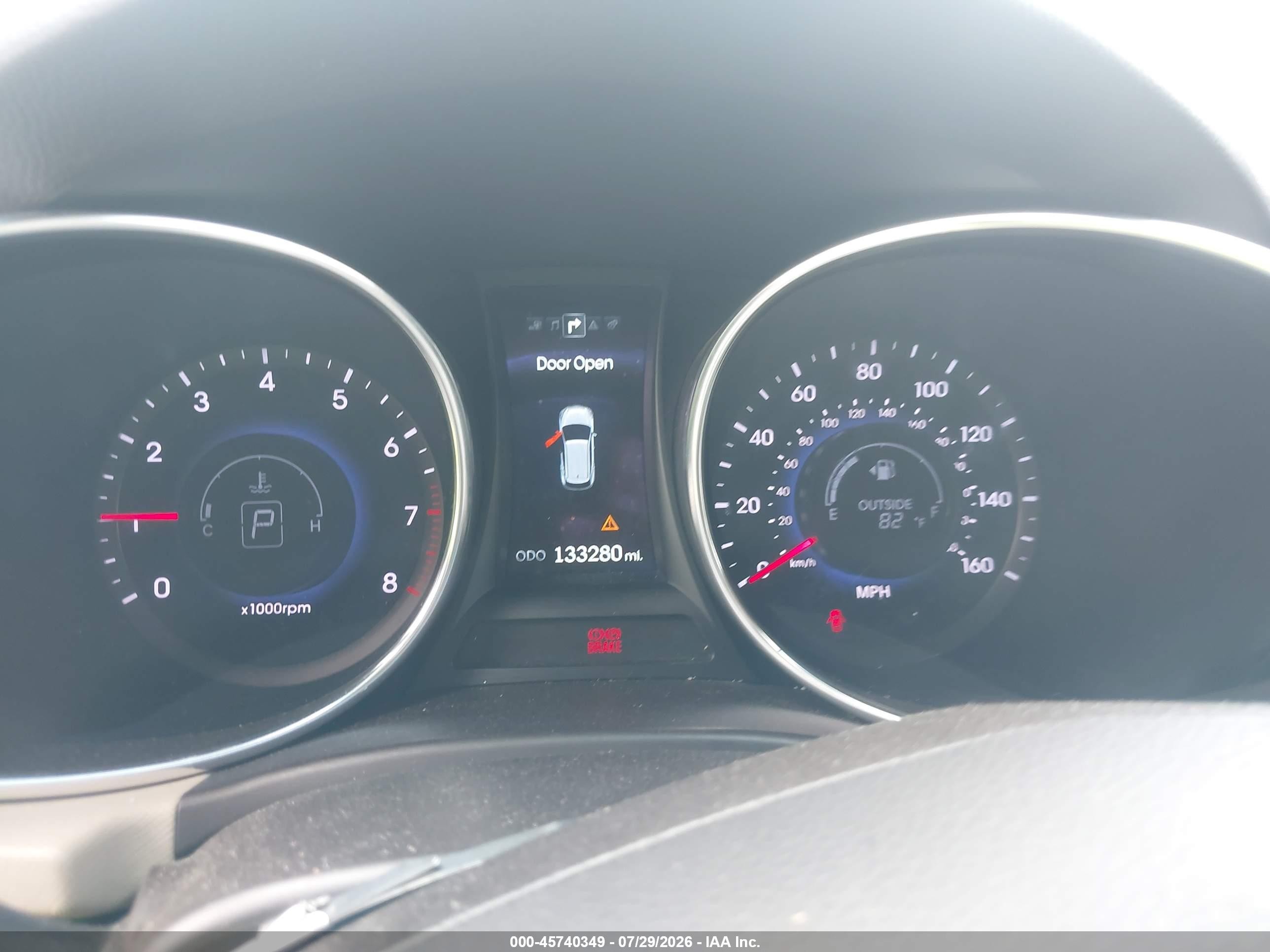 2014 Hyundai Santa Fe Sport 2.4l Red vin: 5XYZUDLB6EG137168