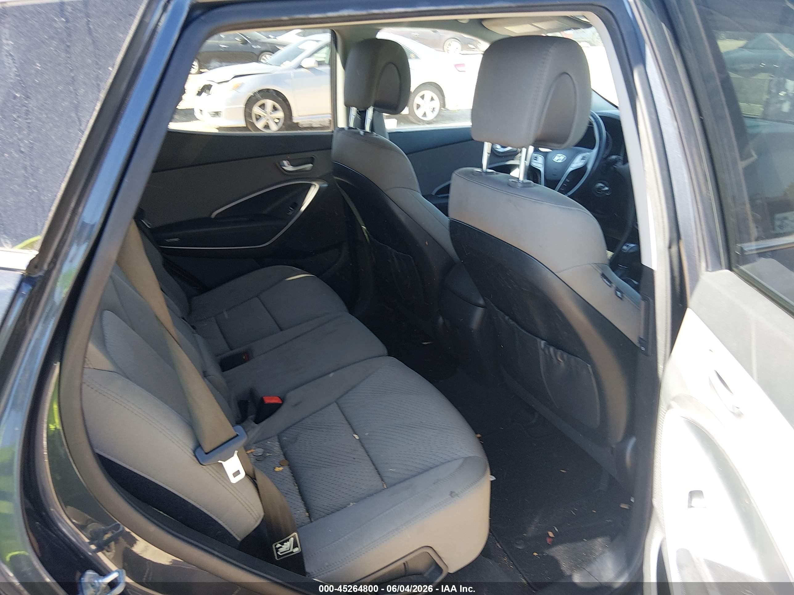 2014 Hyundai Santa Fe Sport 2.4l Black vin: 5XYZUDLB6EG156061