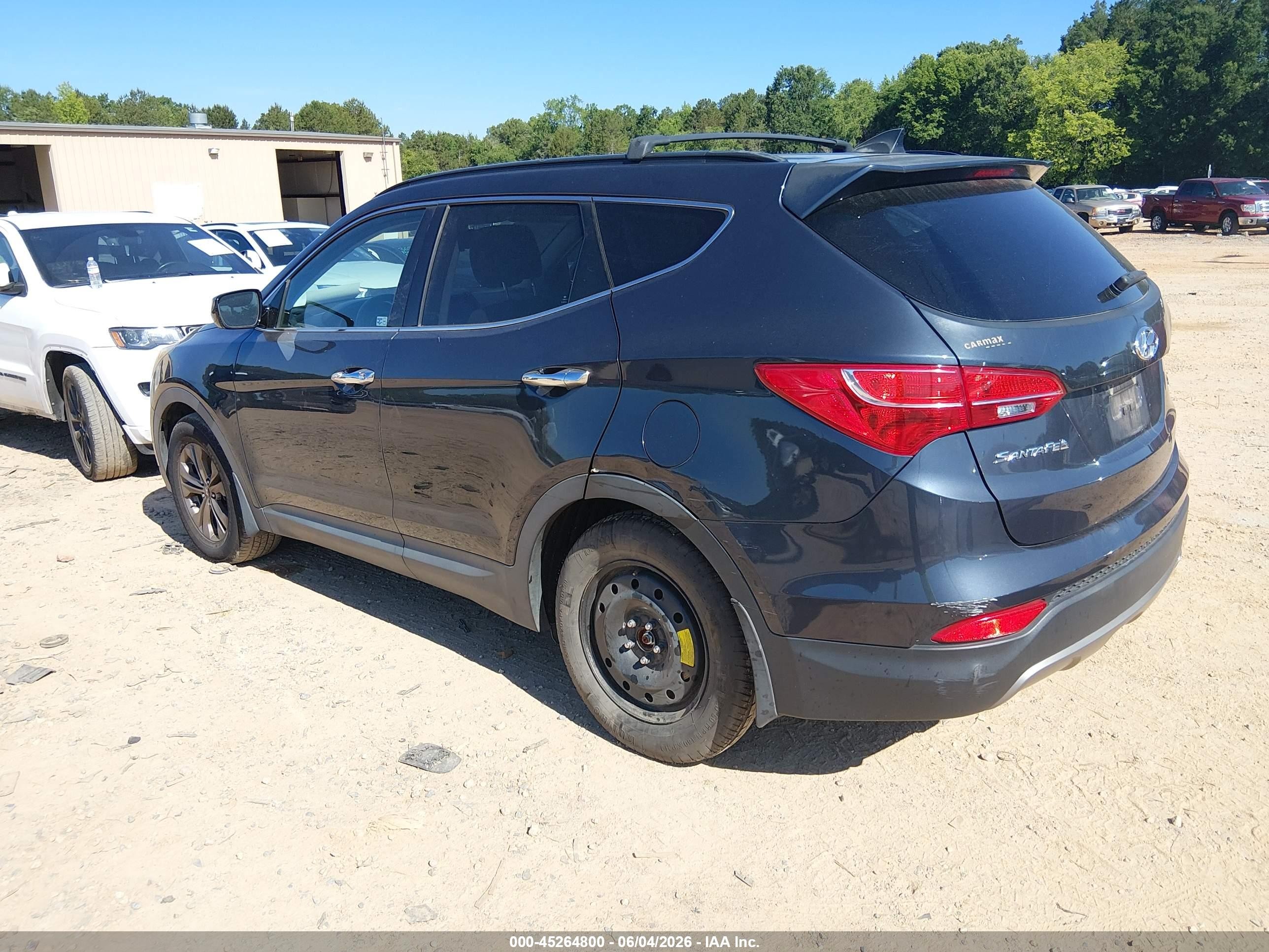 2014 Hyundai Santa Fe Sport 2.4l Black vin: 5XYZUDLB6EG156061