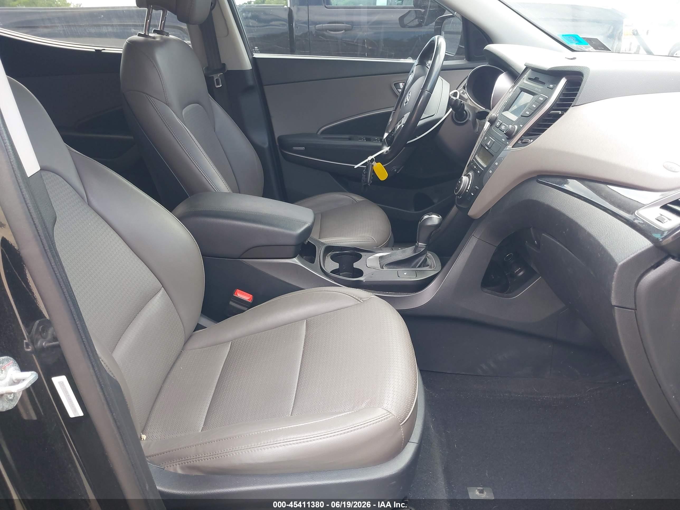 2014 Hyundai Santa Fe Sport 2.4l Black vin: 5XYZUDLB6EG156786