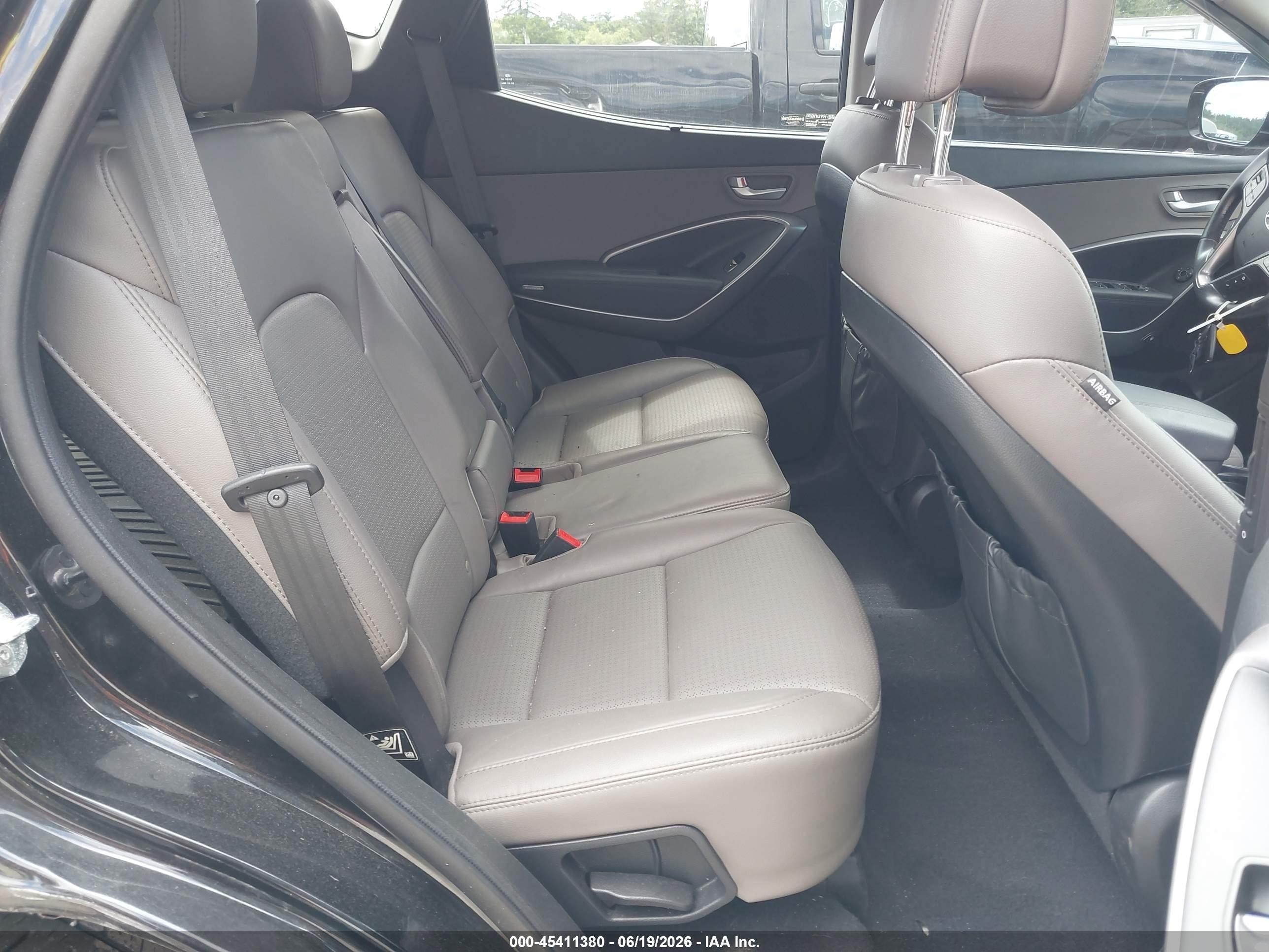 2014 Hyundai Santa Fe Sport 2.4l Black vin: 5XYZUDLB6EG156786