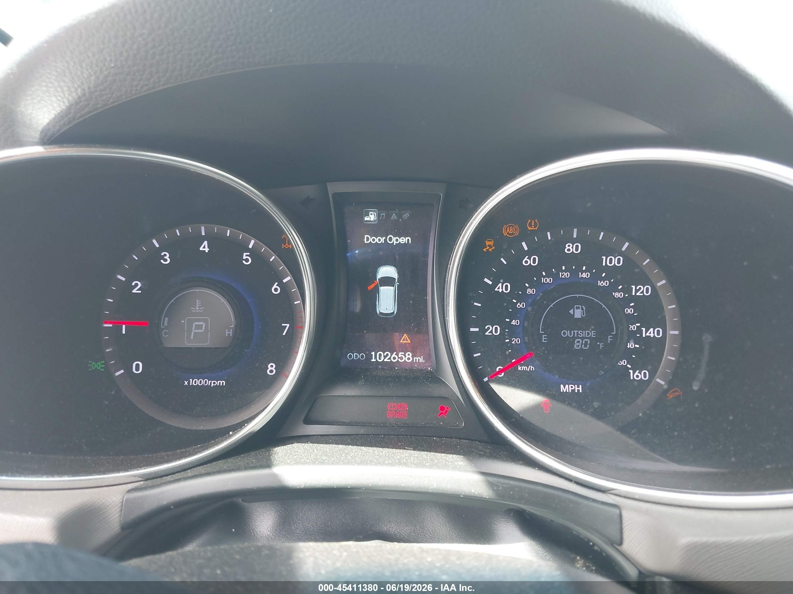 2014 Hyundai Santa Fe Sport 2.4l Black vin: 5XYZUDLB6EG156786