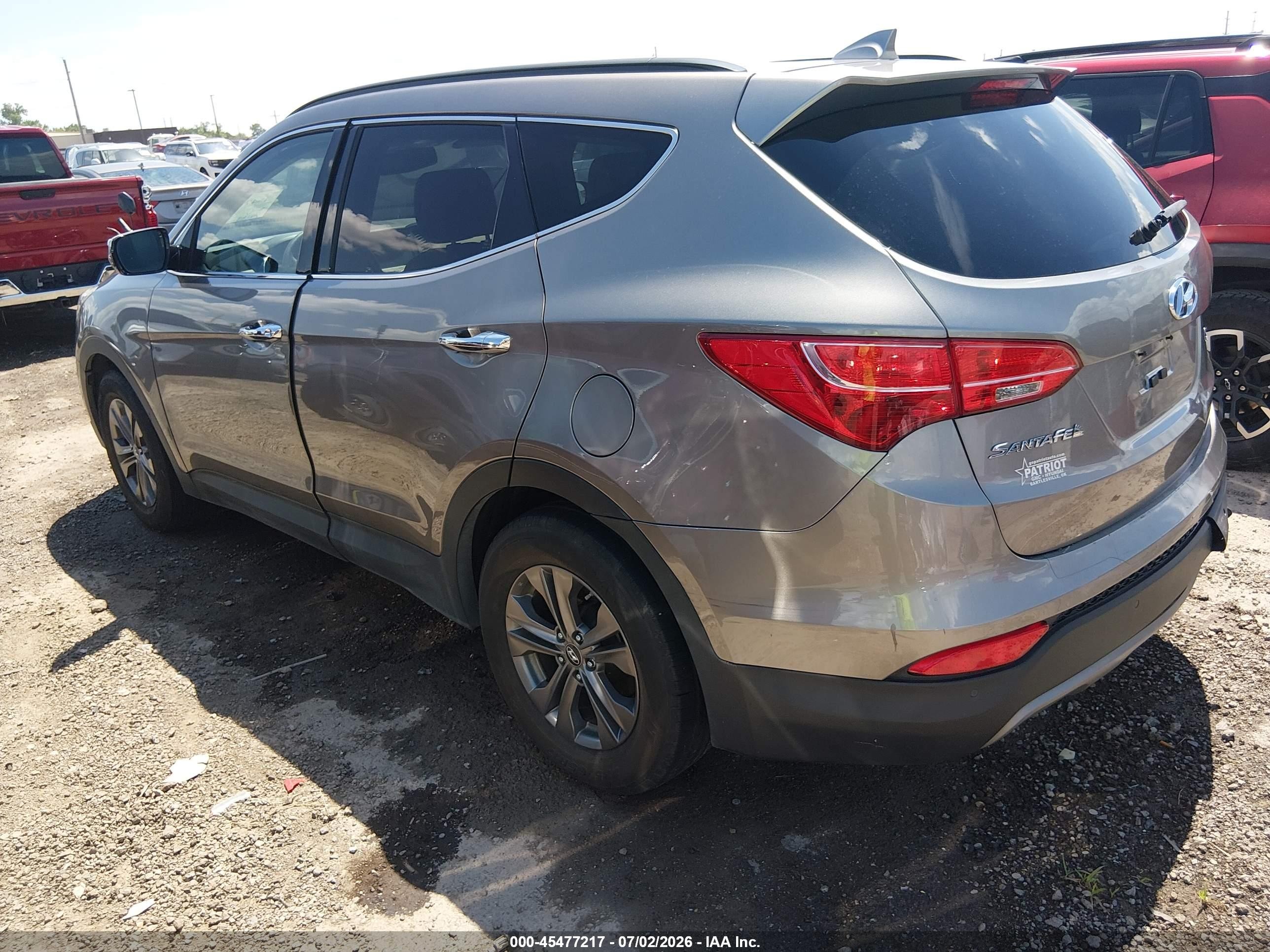 2014 Hyundai Santa Fe Sport 2.4l Gray vin: 5XYZUDLB6EG211348