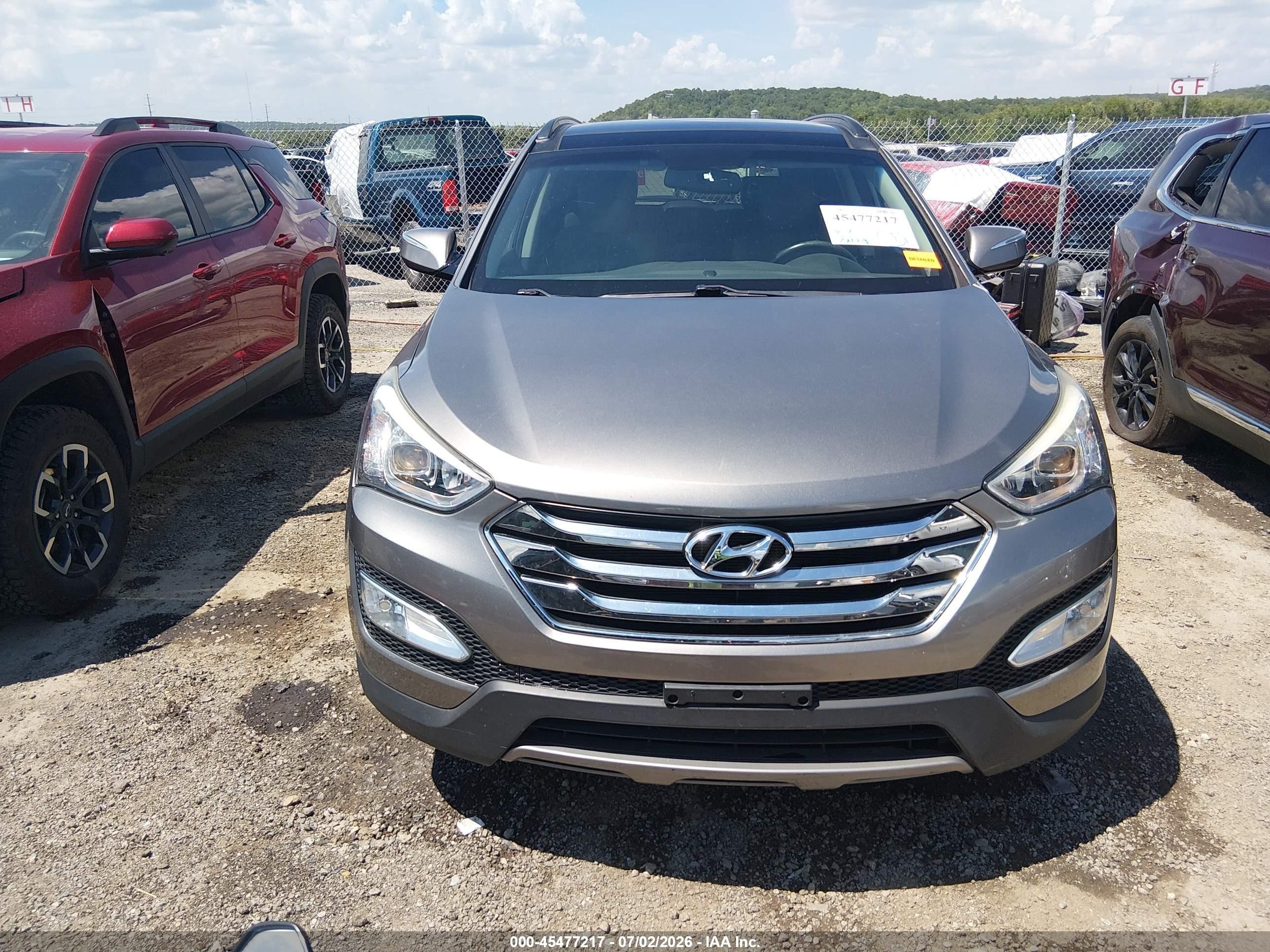 2014 Hyundai Santa Fe Sport 2.4l Gray vin: 5XYZUDLB6EG211348