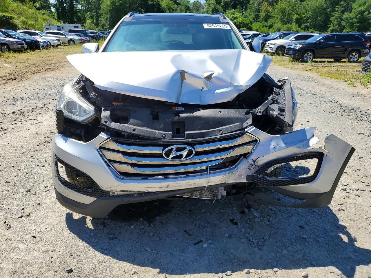 2014 Hyundai Santa Fe Sport 2.4l Silver vin: 5XYZUDLB6EG228148