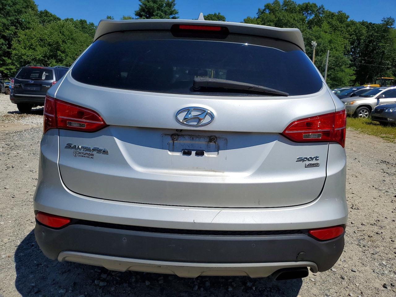 2014 Hyundai Santa Fe Sport 2.4l Silver vin: 5XYZUDLB6EG228148