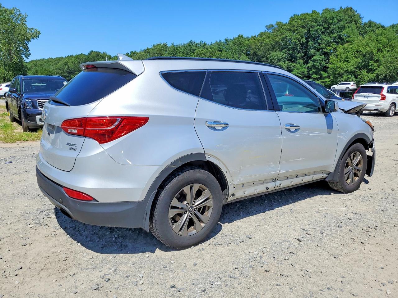 2014 Hyundai Santa Fe Sport 2.4l Silver vin: 5XYZUDLB6EG228148