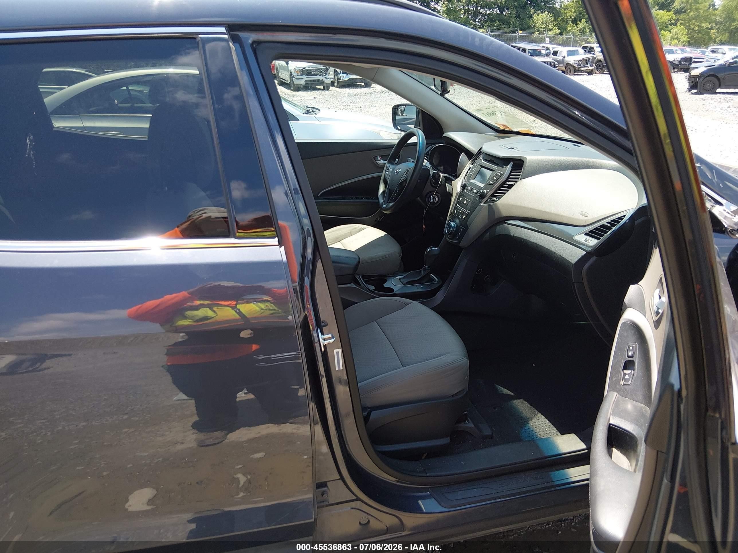 2015 Hyundai Santa Fe Sport 2.4l Black vin: 5XYZUDLB6FG248224
