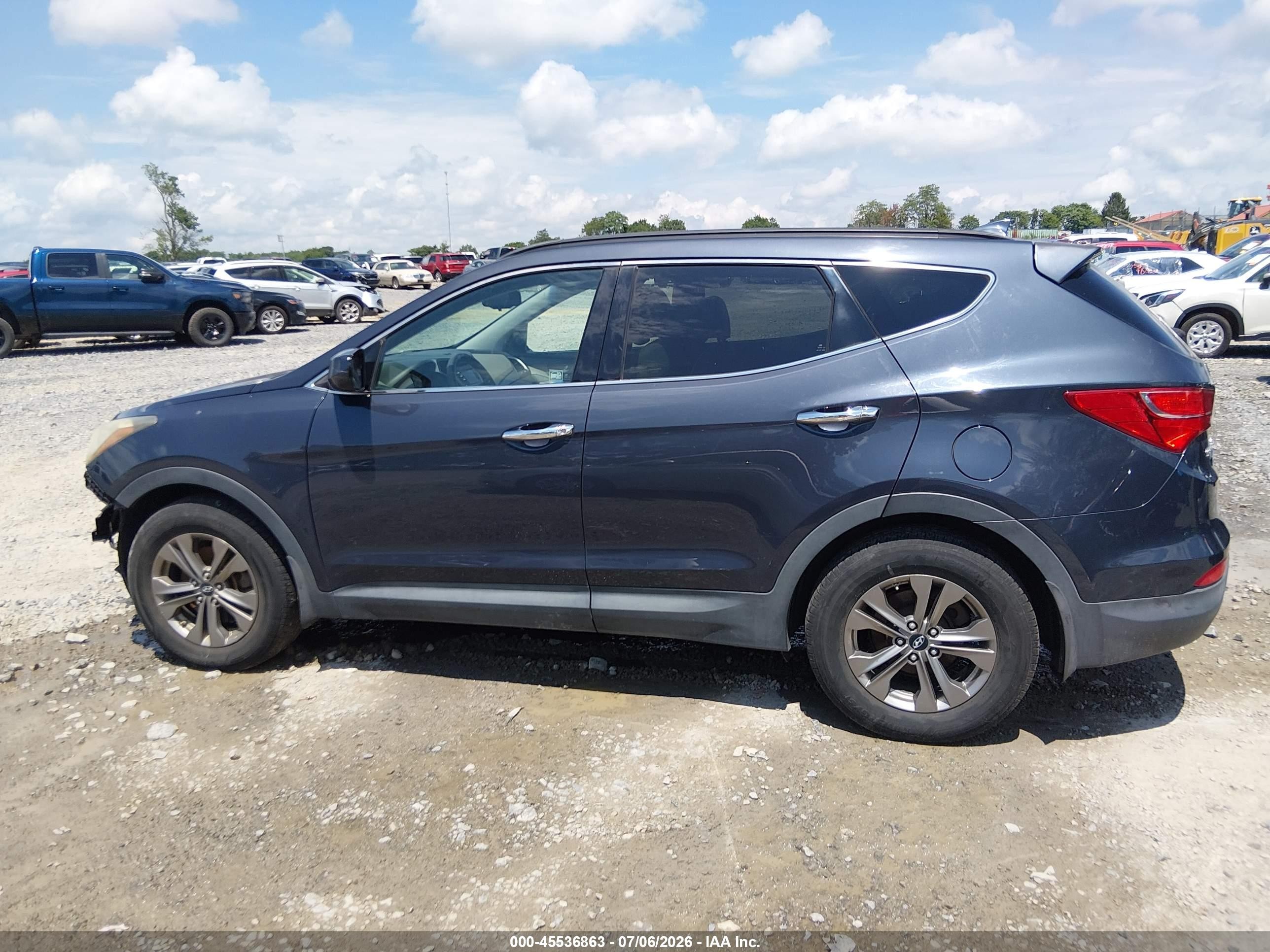 2015 Hyundai Santa Fe Sport 2.4l Black vin: 5XYZUDLB6FG248224