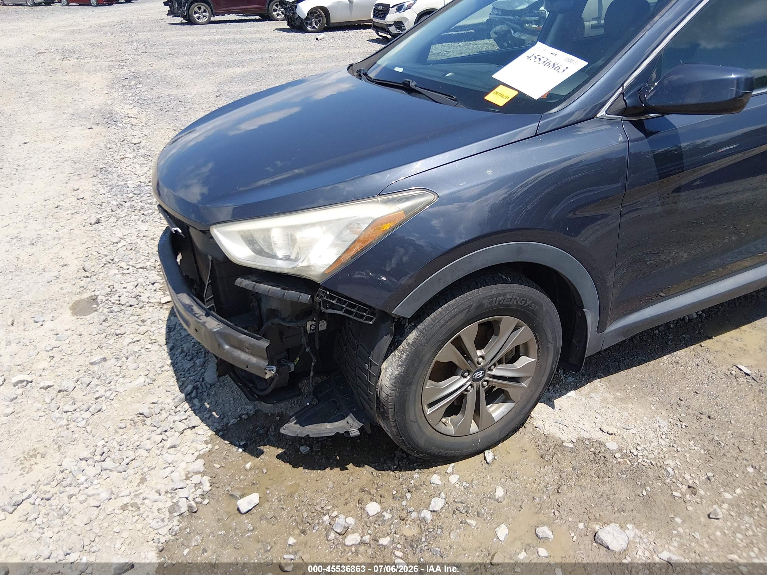 2015 Hyundai Santa Fe Sport 2.4l Black vin: 5XYZUDLB6FG248224