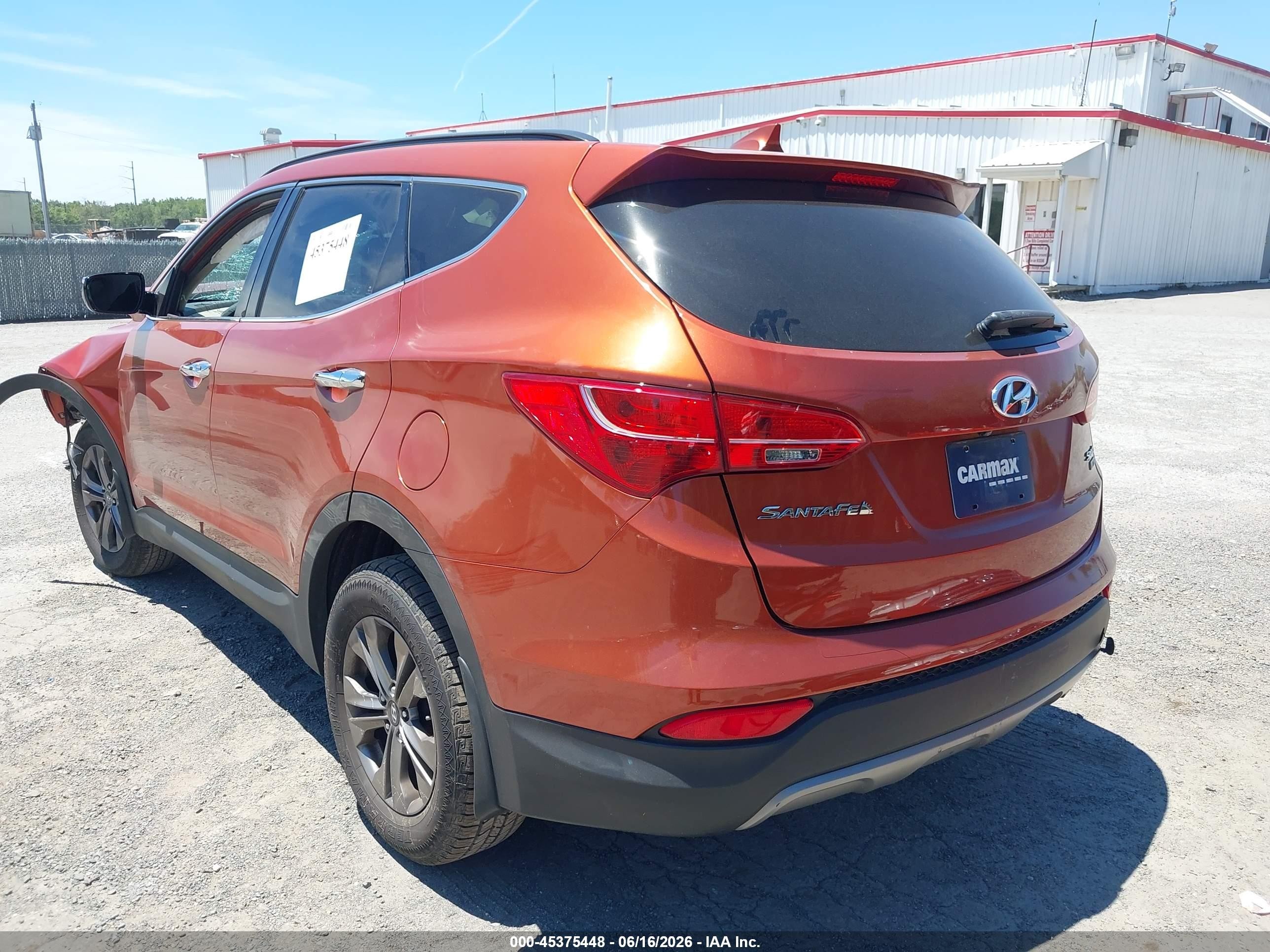 2015 Hyundai Santa Fe Sport 2.4l Оранжевый vin: 5XYZUDLB6FG251835