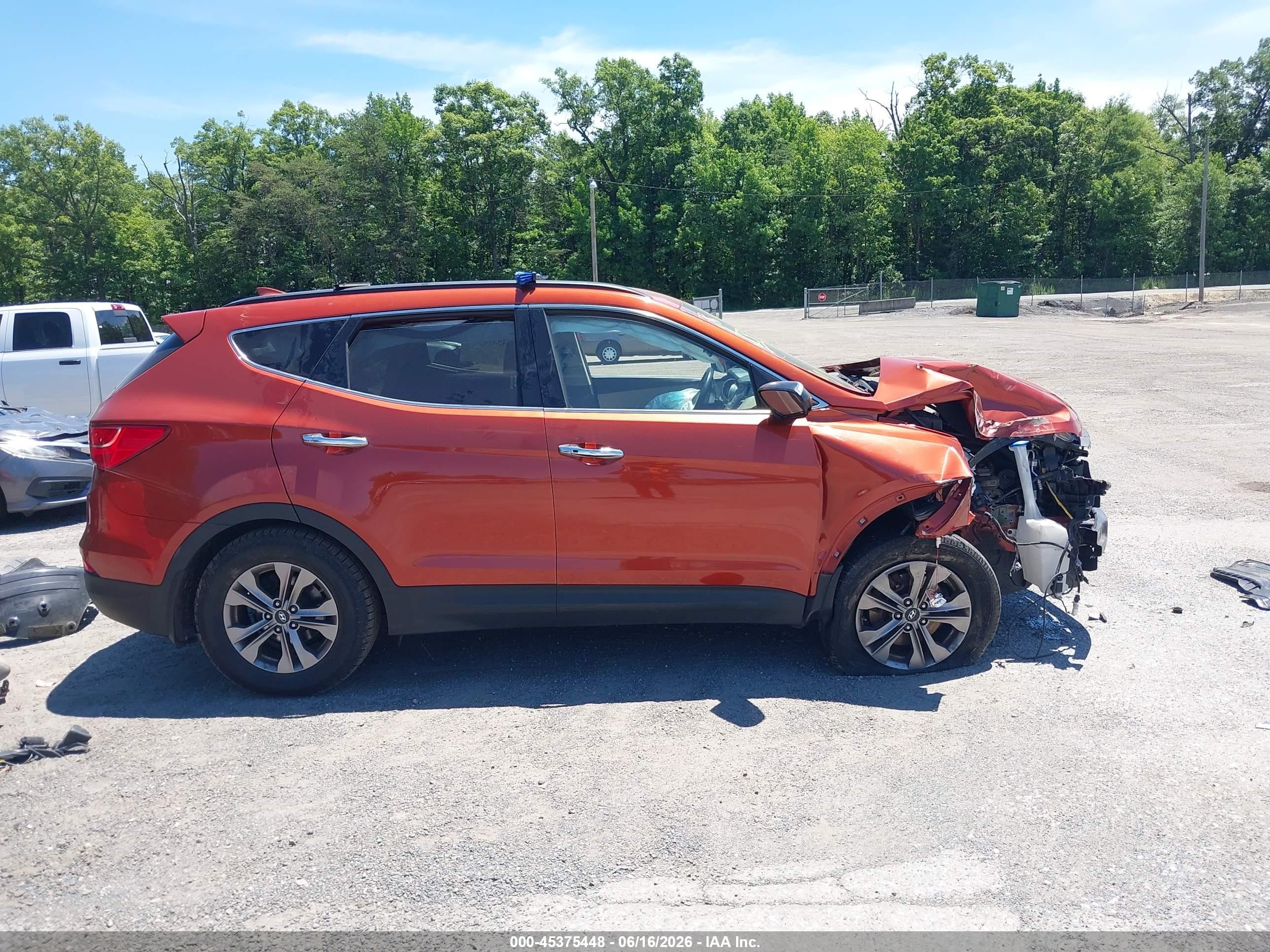 2015 Hyundai Santa Fe Sport 2.4l Оранжевый vin: 5XYZUDLB6FG251835