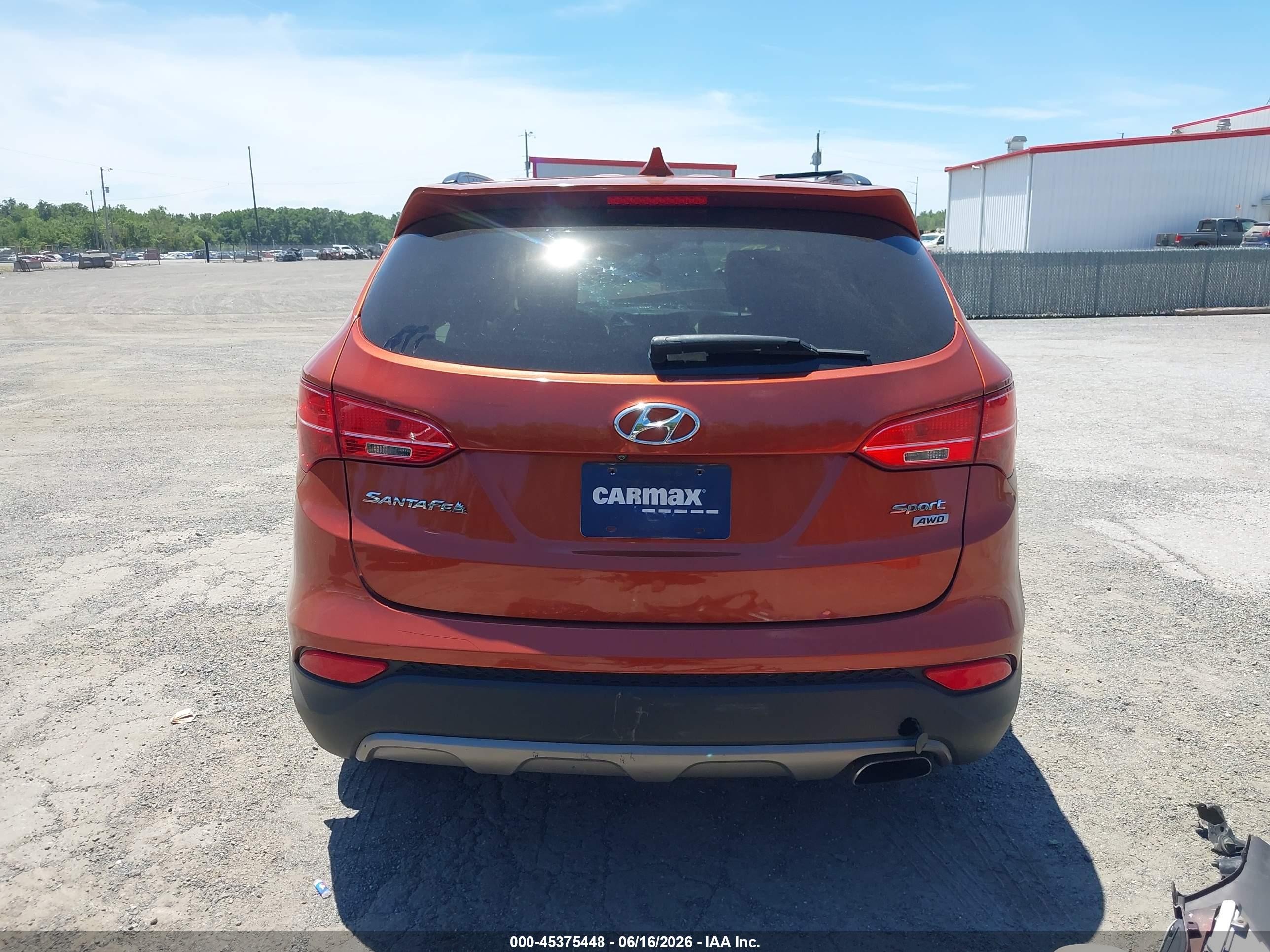 2015 Hyundai Santa Fe Sport 2.4l Оранжевый vin: 5XYZUDLB6FG251835