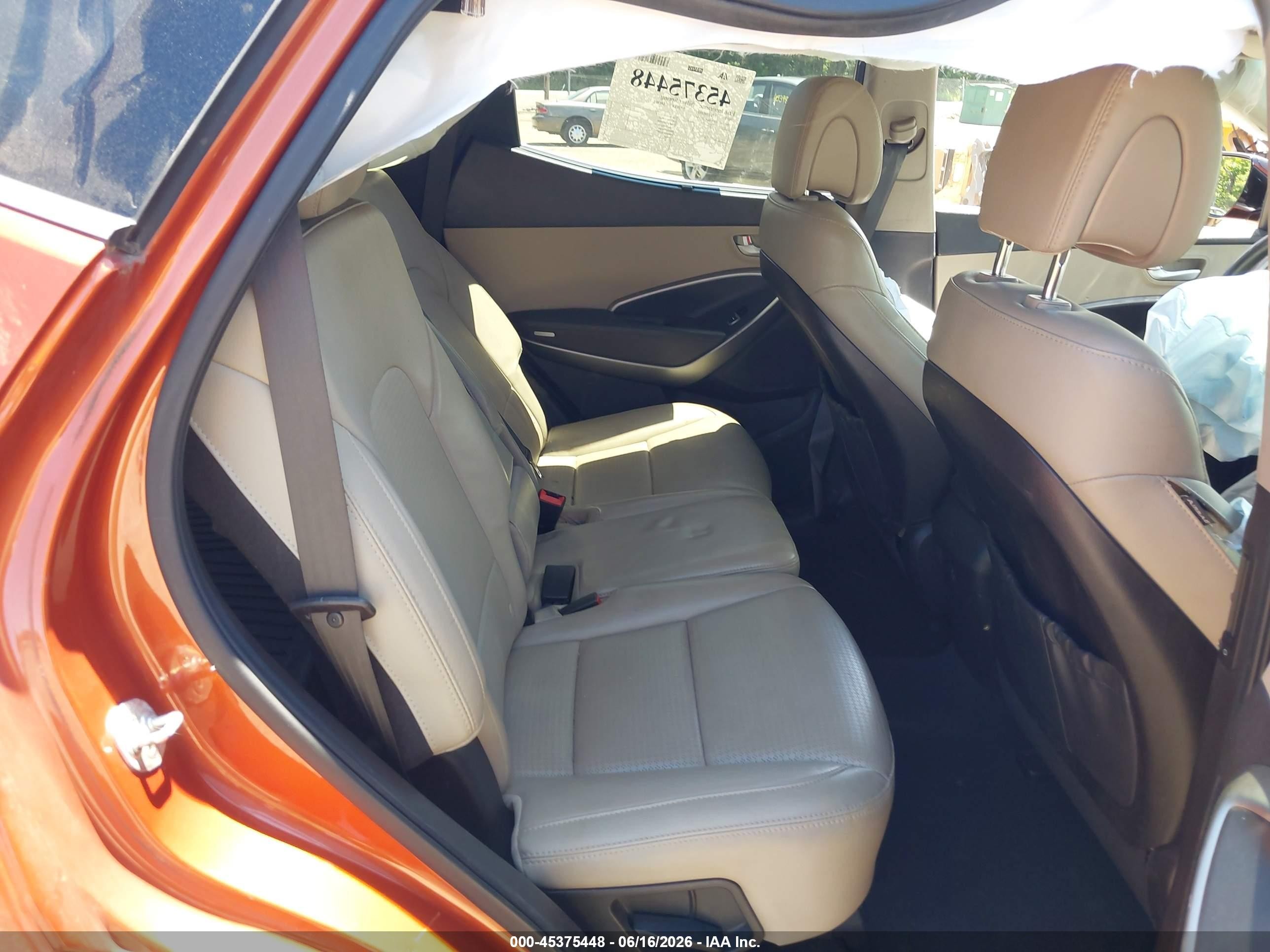 2015 Hyundai Santa Fe Sport 2.4l Оранжевый vin: 5XYZUDLB6FG251835