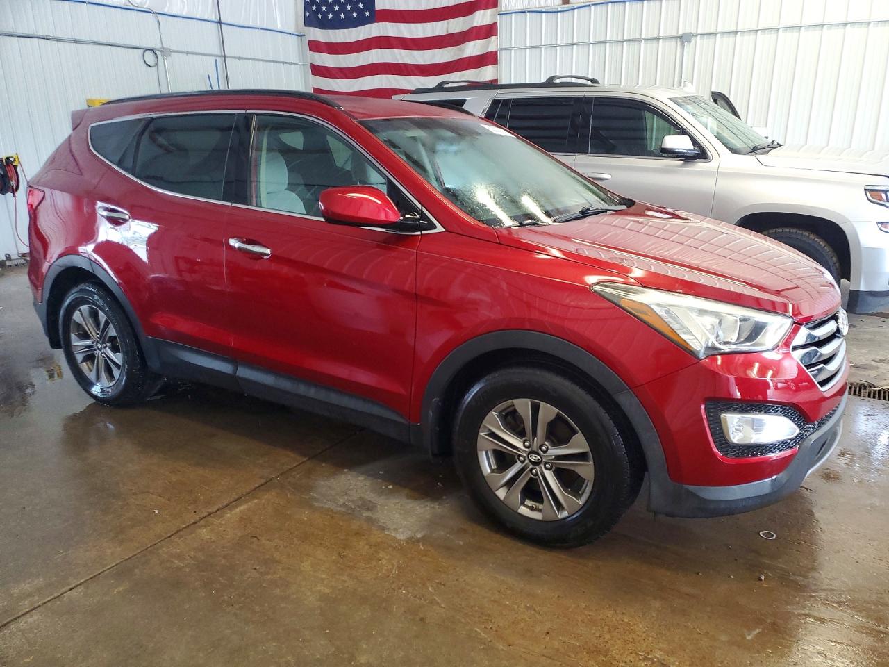 2015 Hyundai Santa Fe Sport 2.4l Maroon vin: 5XYZUDLB6FG252094