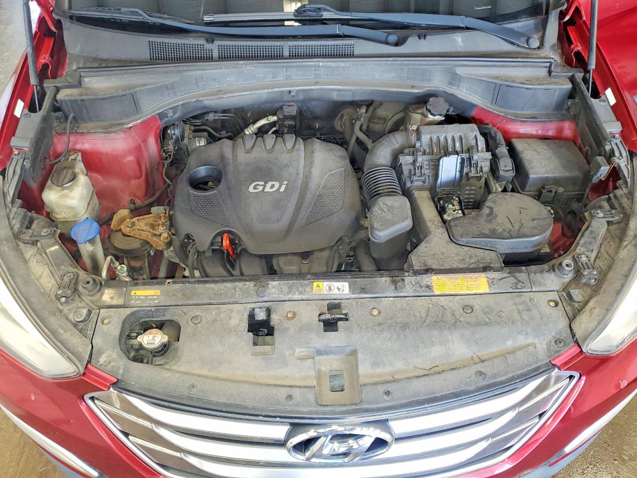 2015 Hyundai Santa Fe Sport 2.4l Maroon vin: 5XYZUDLB6FG252094