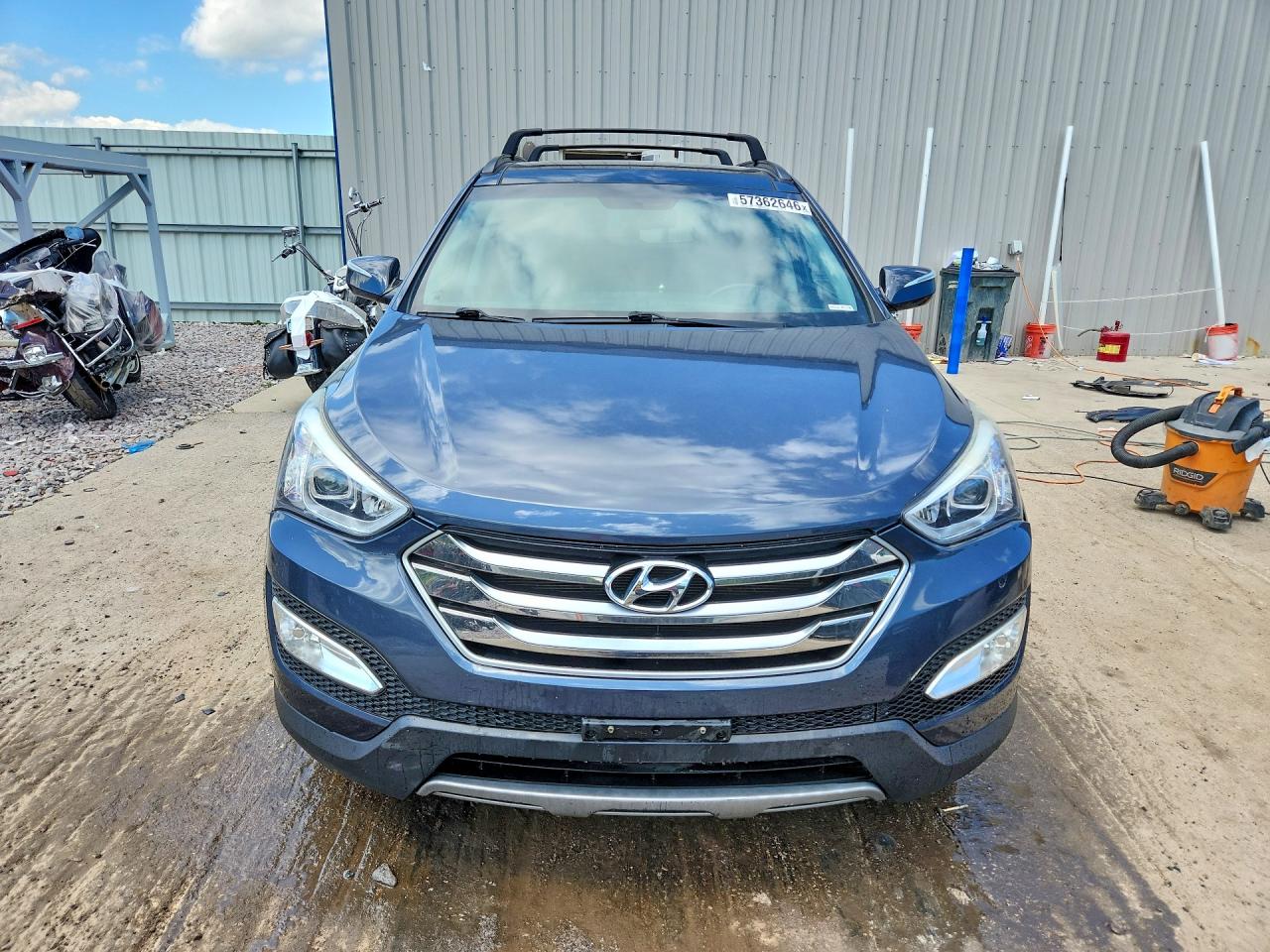 2015 Hyundai Santa Fe Sport 2.4l Blue vin: 5XYZUDLB6FG264732