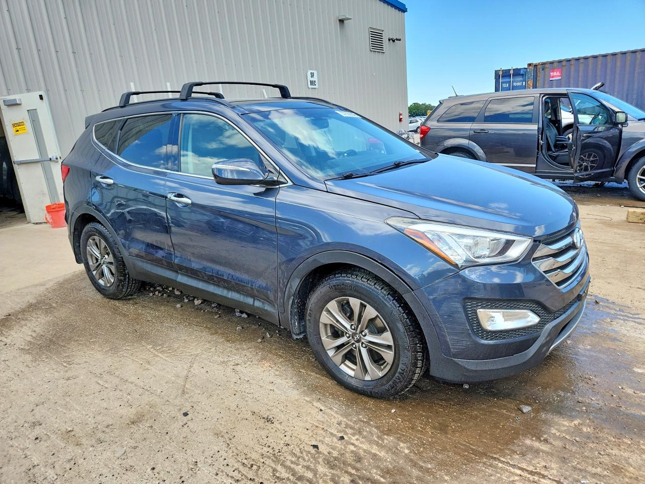 2015 Hyundai Santa Fe Sport 2.4l Blue vin: 5XYZUDLB6FG264732