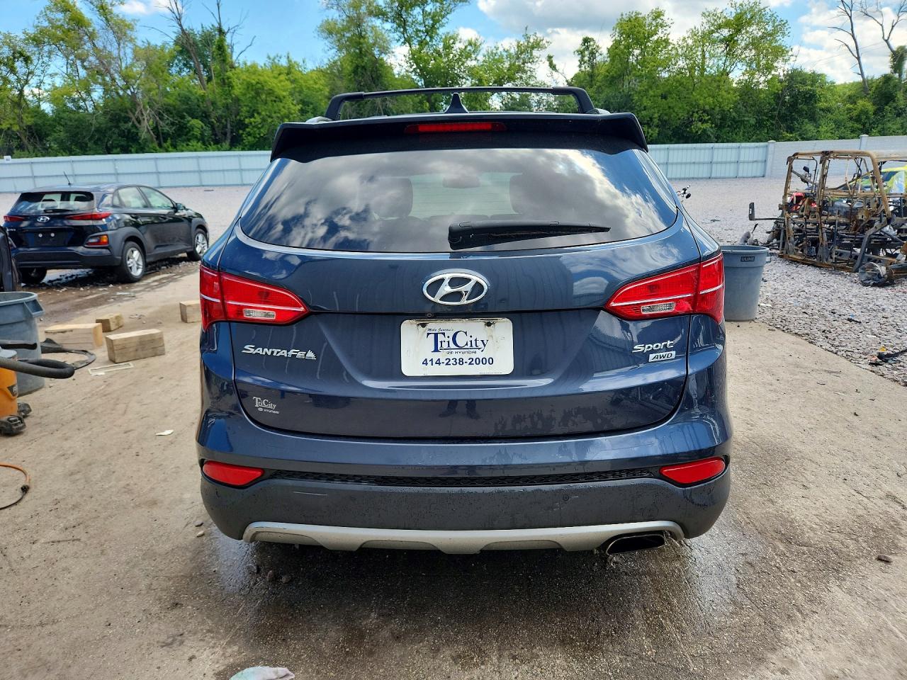 2015 Hyundai Santa Fe Sport 2.4l Blue vin: 5XYZUDLB6FG264732