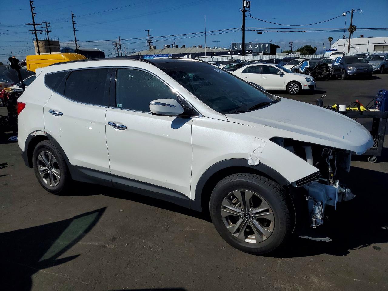 2015 Hyundai Santa Fe Sport 2.4l Белый vin: 5XYZUDLB6FG290859