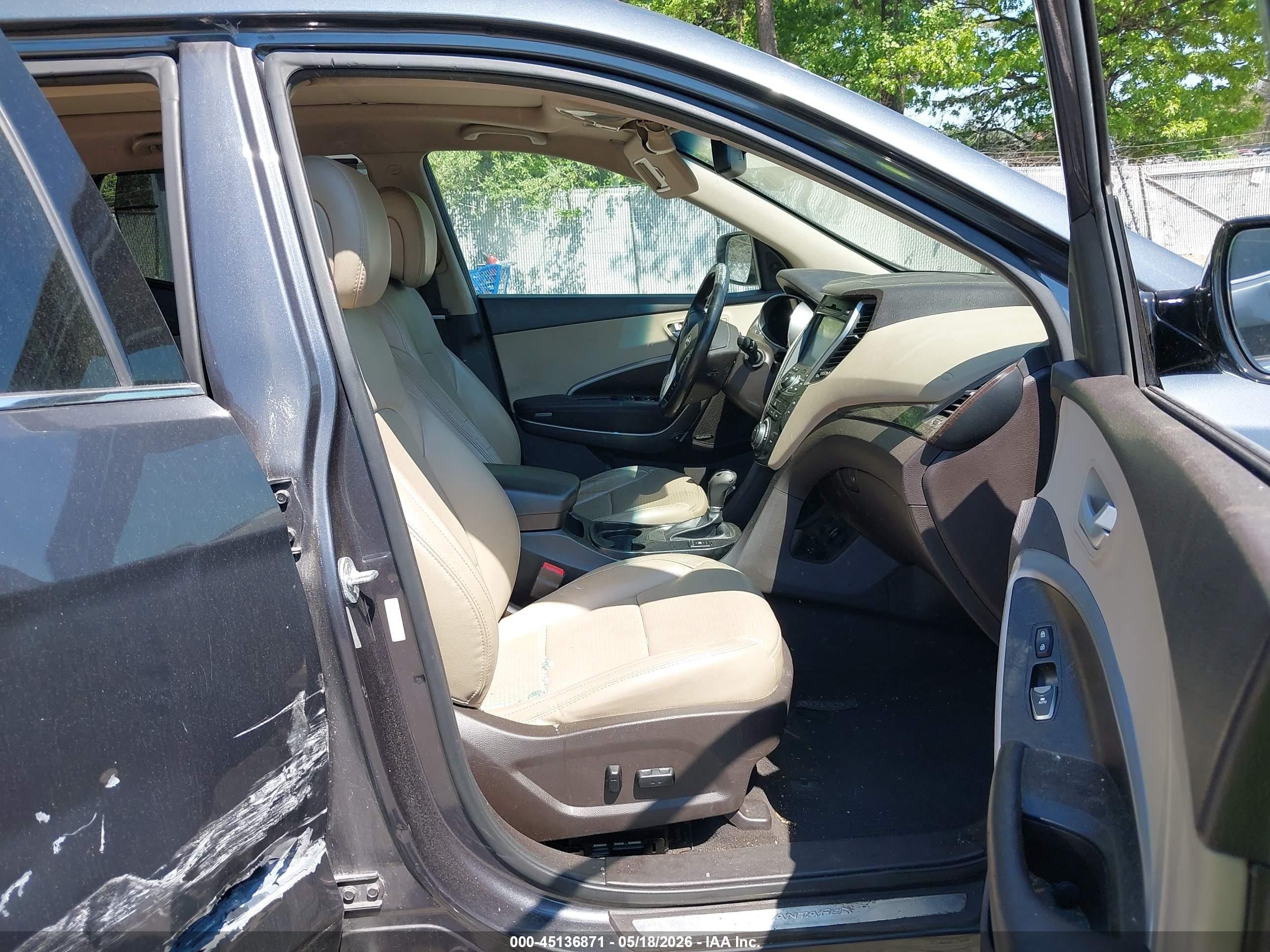 2015 Hyundai Santa Fe Sport 2.4l Gray vin: 5XYZUDLB6FG301035