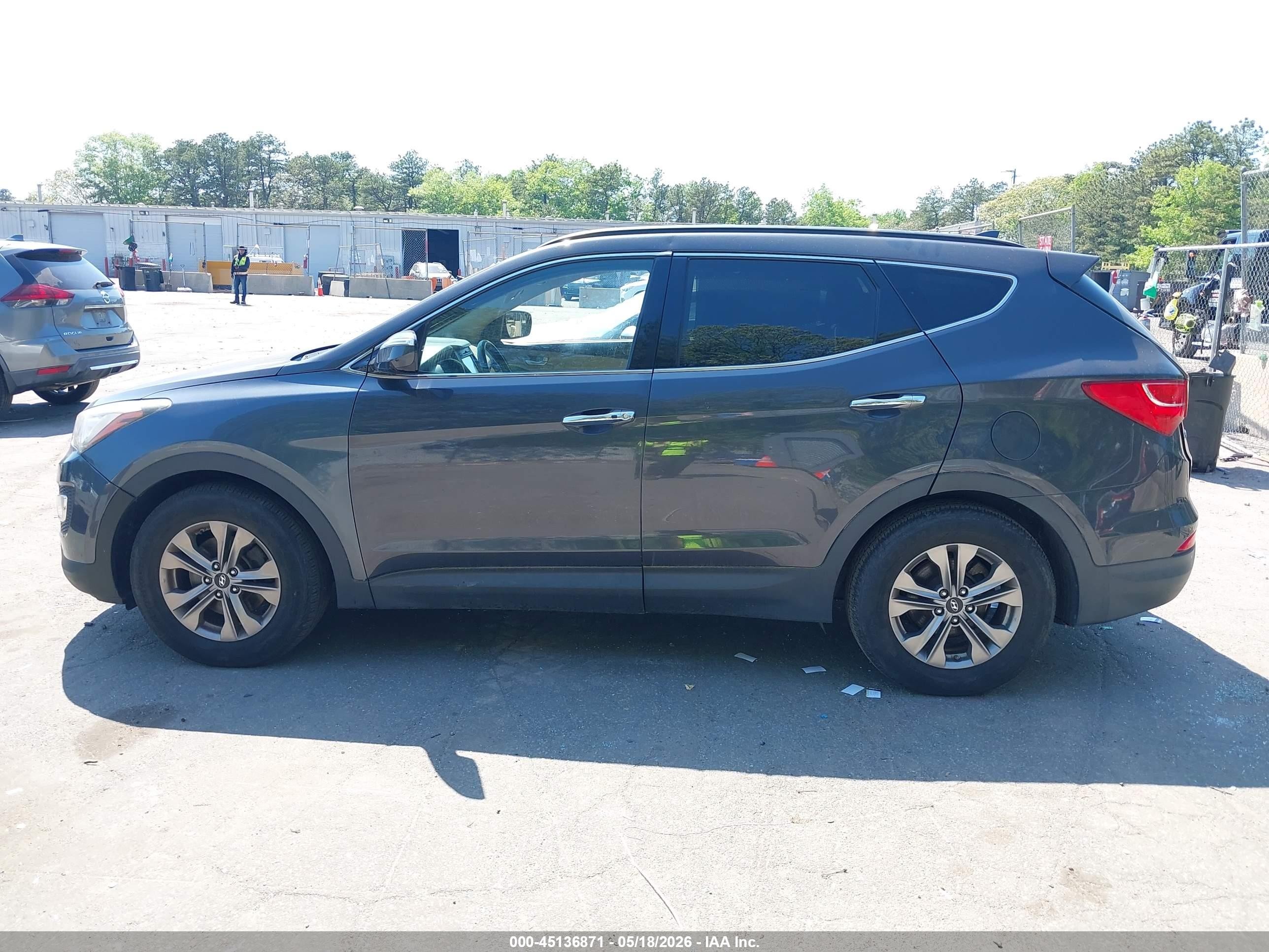 2015 Hyundai Santa Fe Sport 2.4l Gray vin: 5XYZUDLB6FG301035