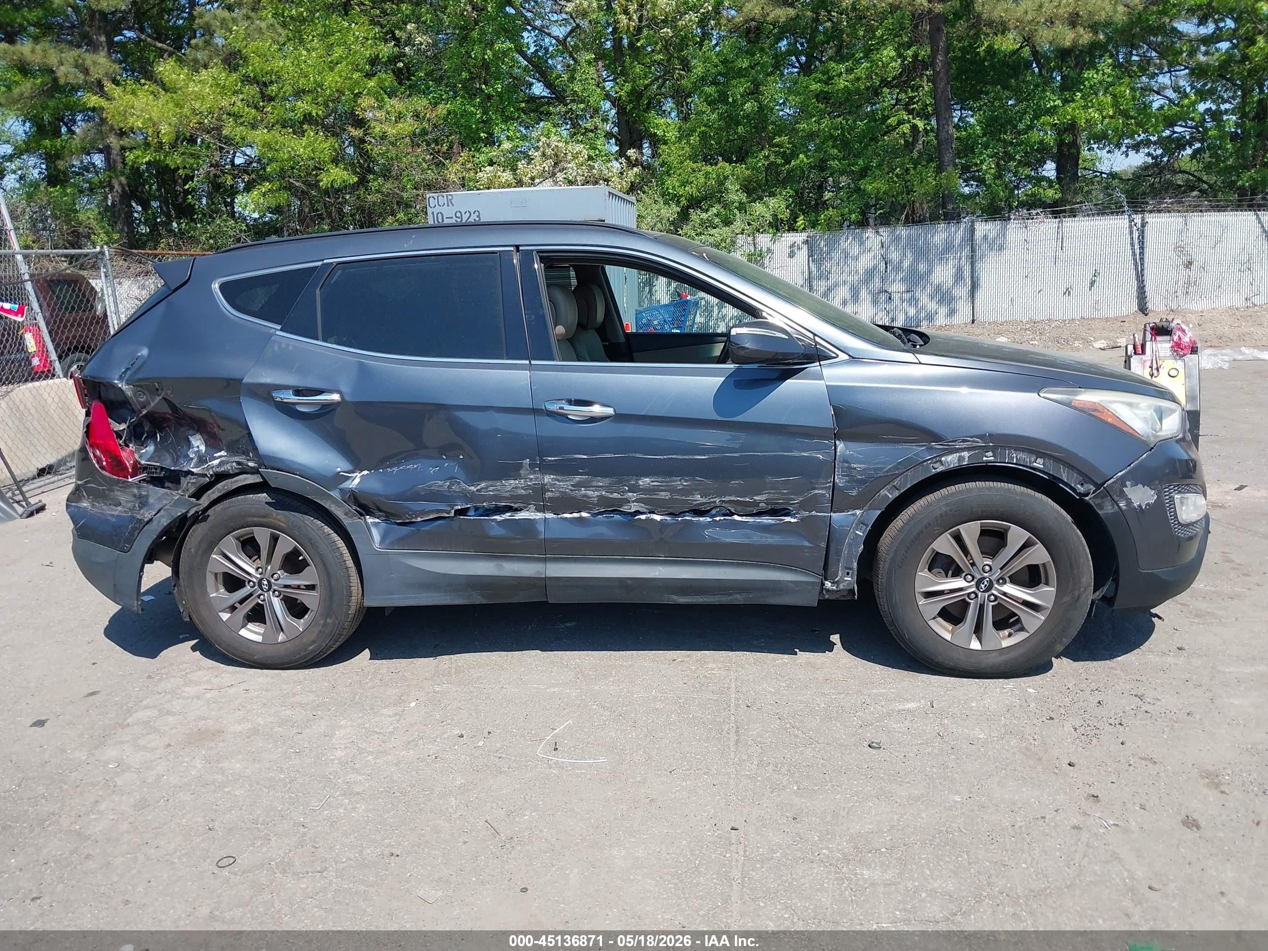 2015 Hyundai Santa Fe Sport 2.4l Gray vin: 5XYZUDLB6FG301035