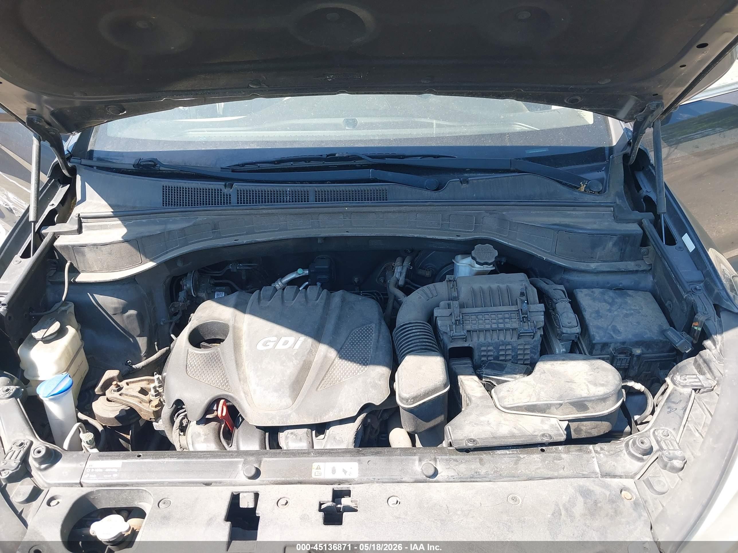 2015 Hyundai Santa Fe Sport 2.4l Gray vin: 5XYZUDLB6FG301035