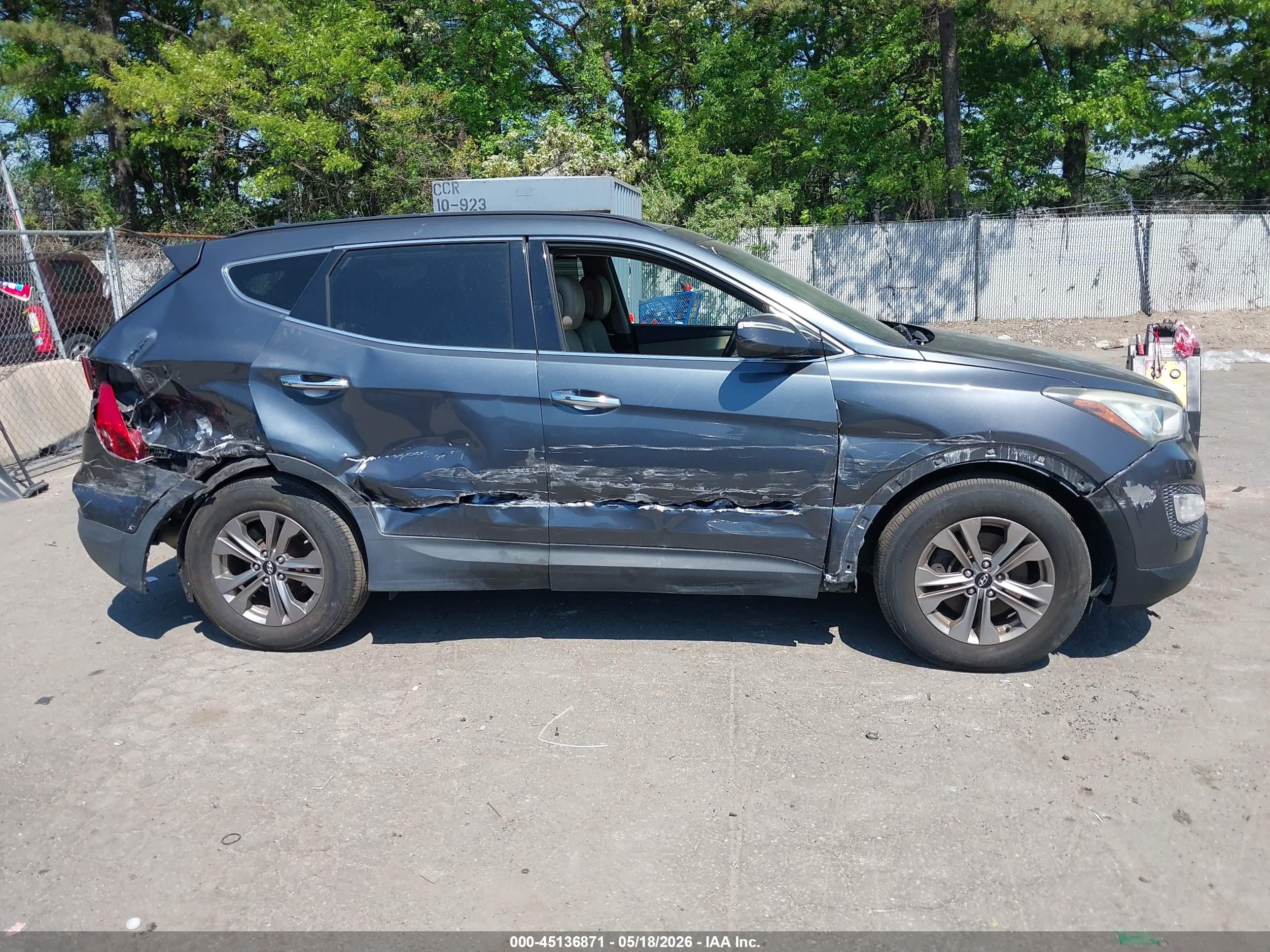 2015 Hyundai Santa Fe Sport 2.4l Gray vin: 5XYZUDLB6FG301035
