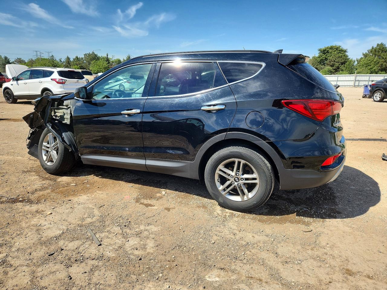2017 Hyundai Santa Fe Sport 2.4l Черный vin: 5XYZUDLB6HG398191