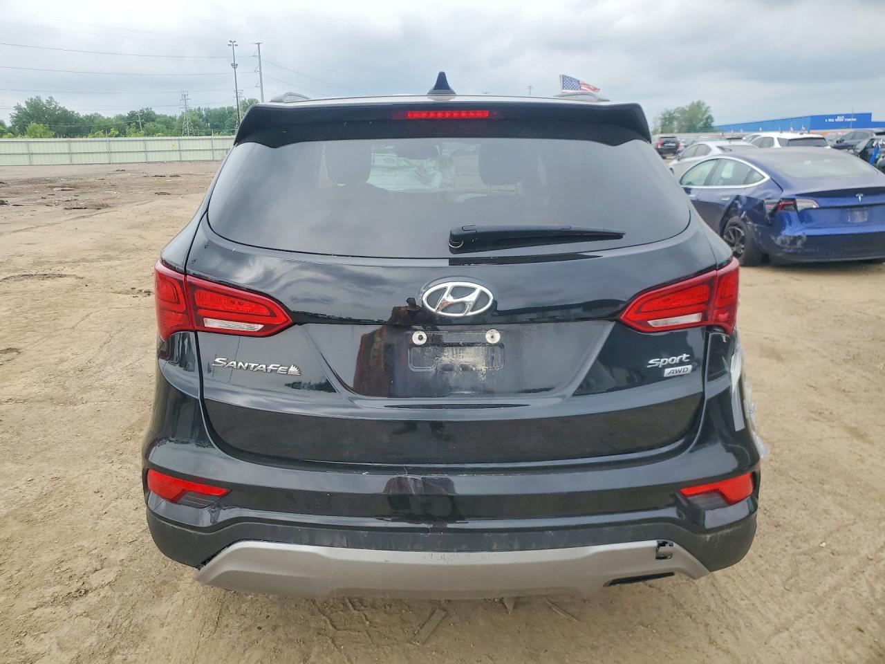 2017 Hyundai Santa Fe Sport 2.4l Black vin: 5XYZUDLB6HG429326