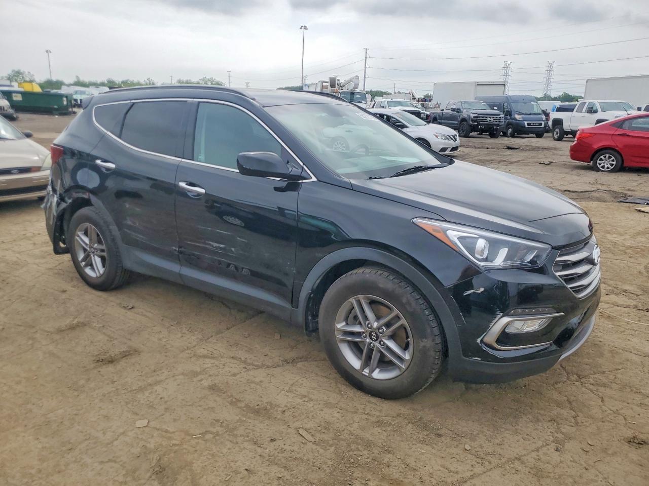 2017 Hyundai Santa Fe Sport 2.4l Black vin: 5XYZUDLB6HG429326