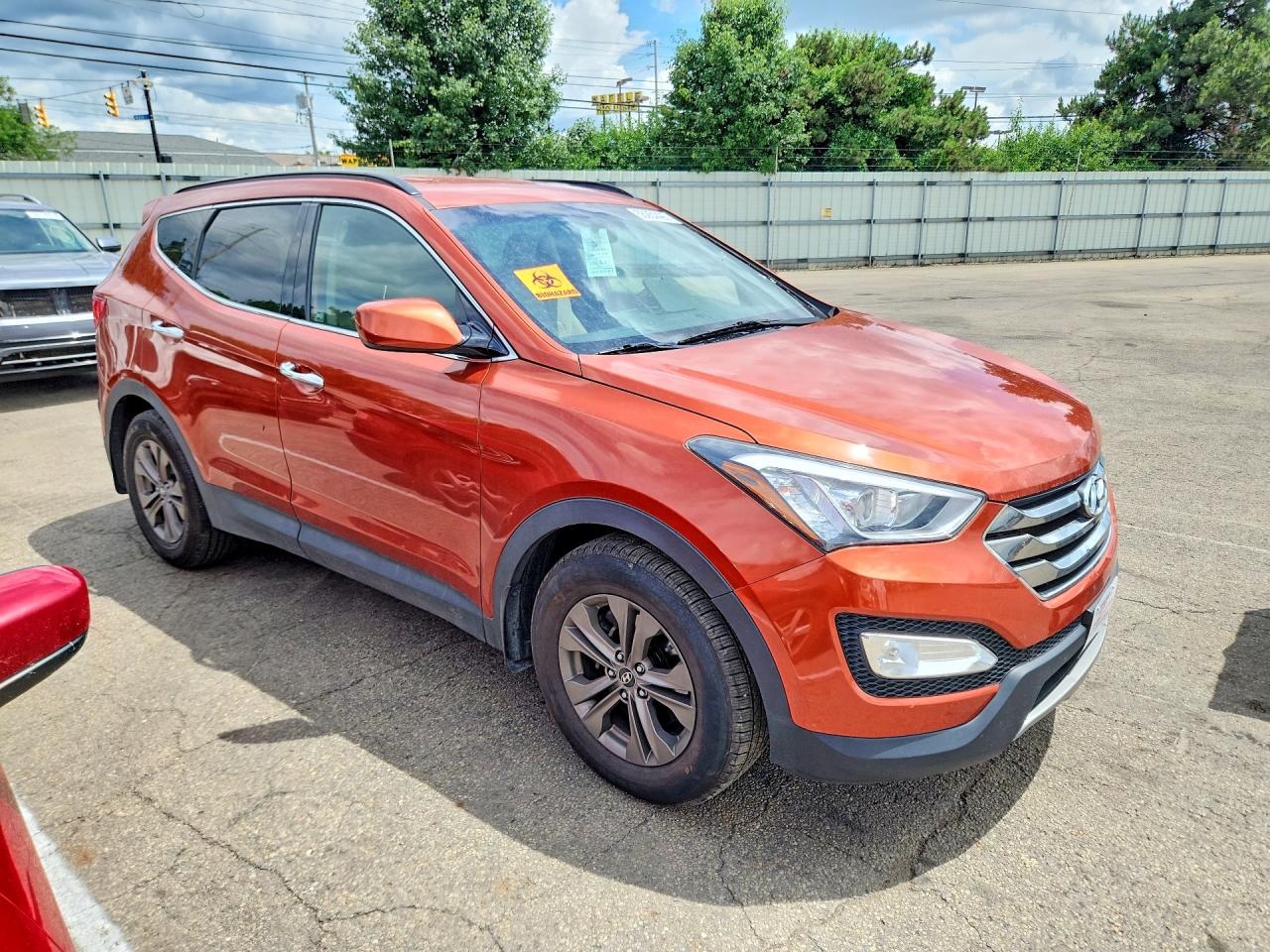 2013 Hyundai Santa Fe Sport 2.4l Orange vin: 5XYZUDLB7DG008094