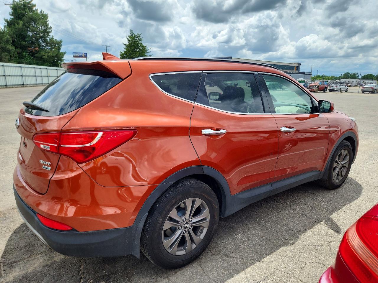 2013 Hyundai Santa Fe Sport 2.4l Orange vin: 5XYZUDLB7DG008094
