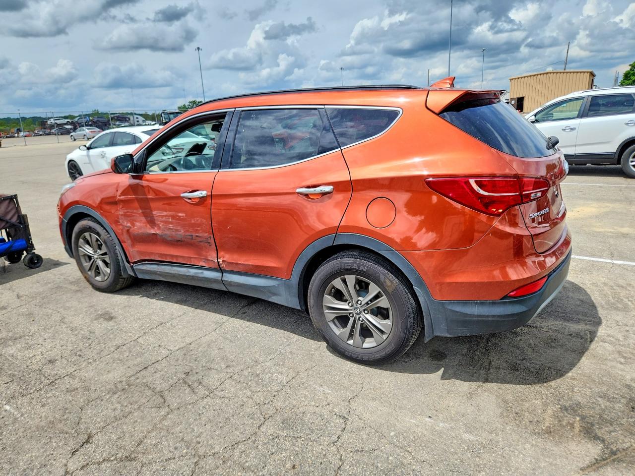 2013 Hyundai Santa Fe Sport 2.4l Orange vin: 5XYZUDLB7DG008094
