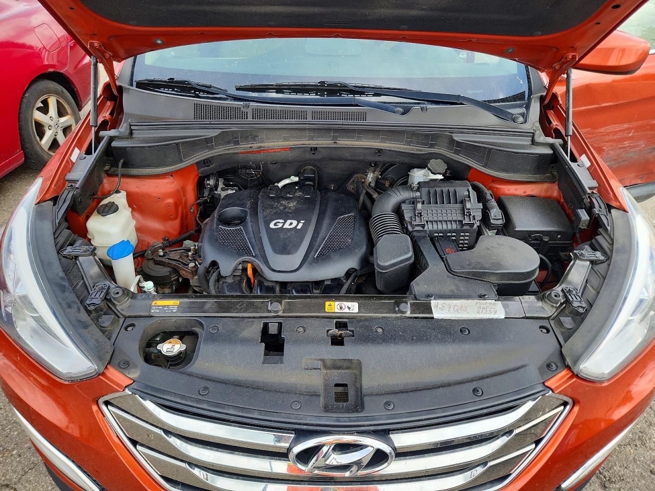 2013 Hyundai Santa Fe Sport 2.4l Orange vin: 5XYZUDLB7DG008094