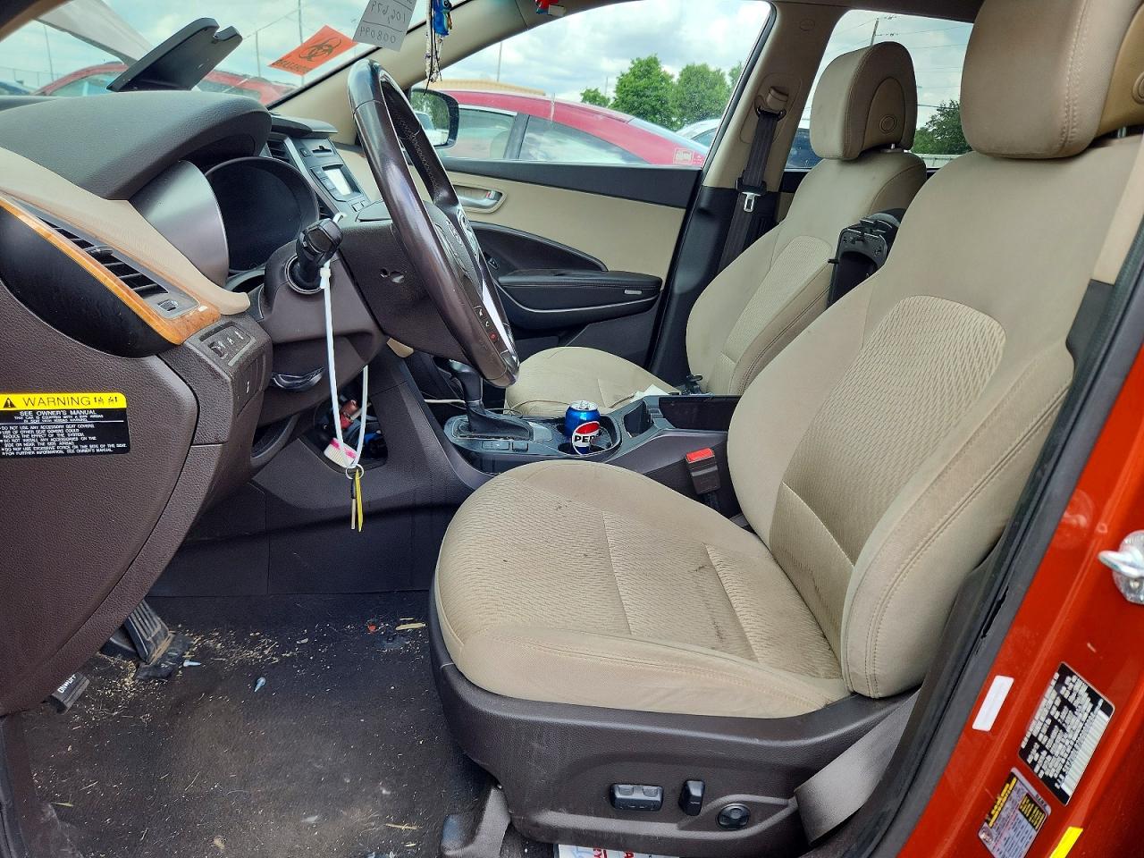 2013 Hyundai Santa Fe Sport 2.4l Orange vin: 5XYZUDLB7DG008094