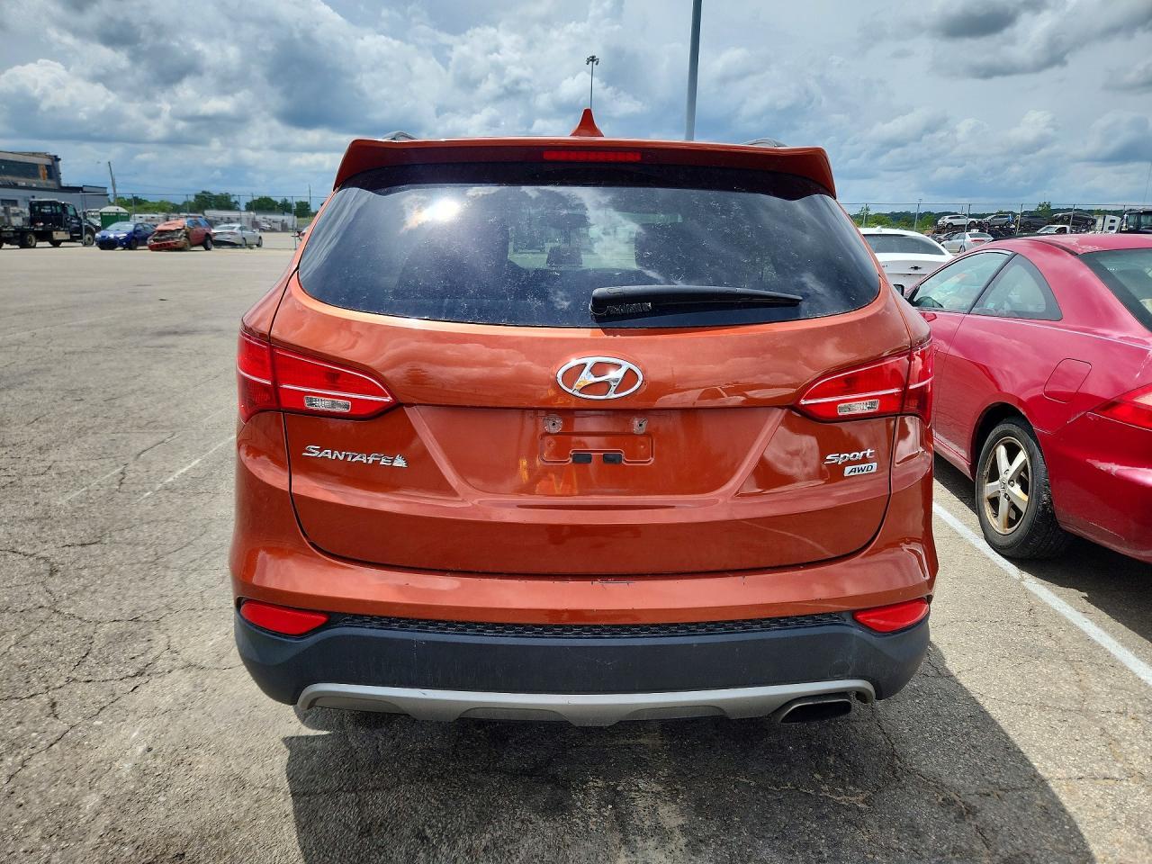 2013 Hyundai Santa Fe Sport 2.4l Orange vin: 5XYZUDLB7DG008094