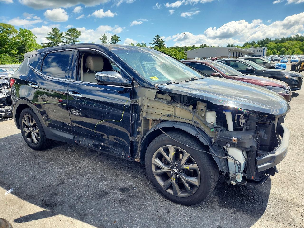 2013 Hyundai Santa Fe Sport 2.4l Black vin: 5XYZUDLB7DG027048