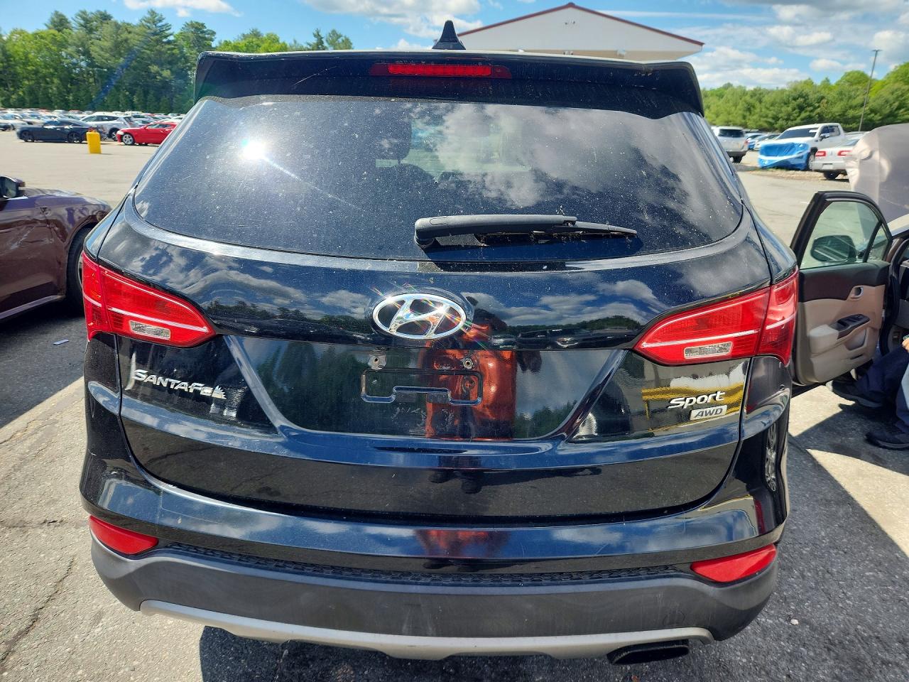 2013 Hyundai Santa Fe Sport 2.4l Black vin: 5XYZUDLB7DG027048