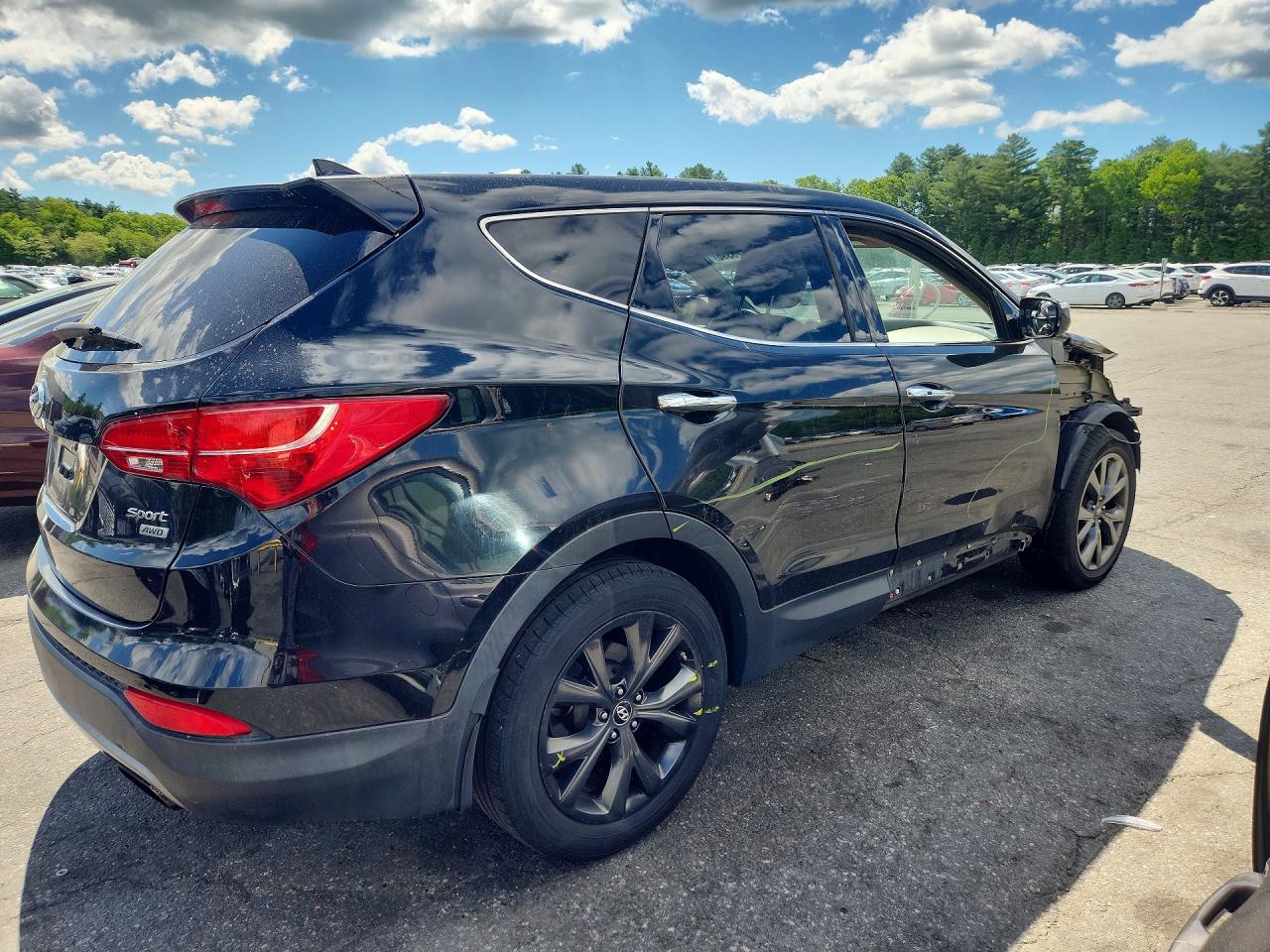 2013 Hyundai Santa Fe Sport 2.4l Black vin: 5XYZUDLB7DG027048