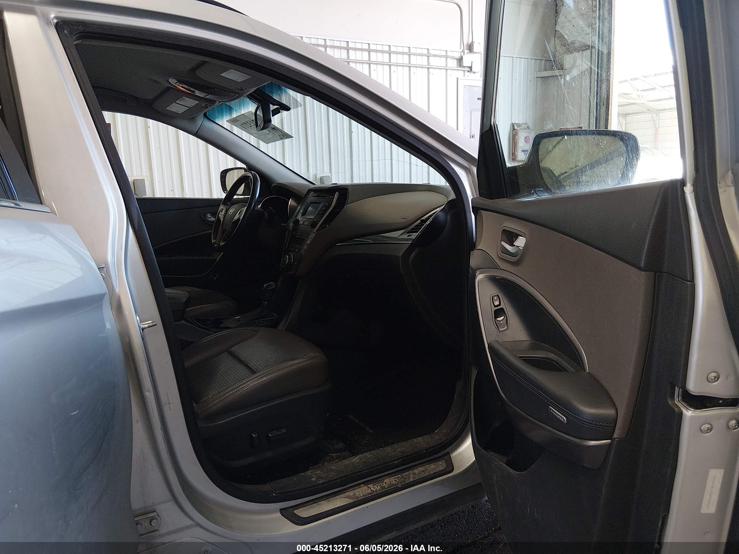 2013 Hyundai Santa Fe Sport Silver vin: 5XYZUDLB7DG028247