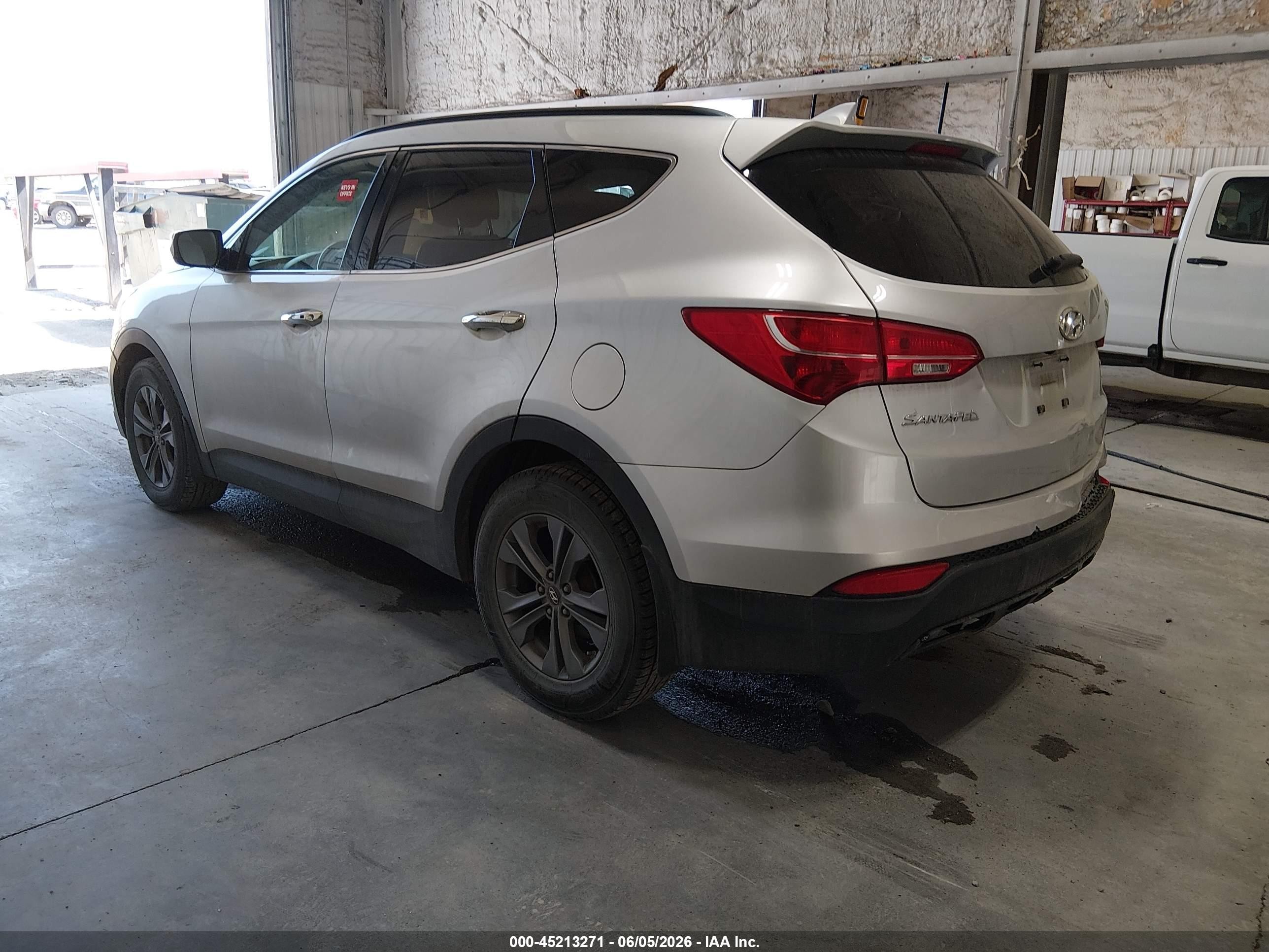 2013 Hyundai Santa Fe Sport Silver vin: 5XYZUDLB7DG028247
