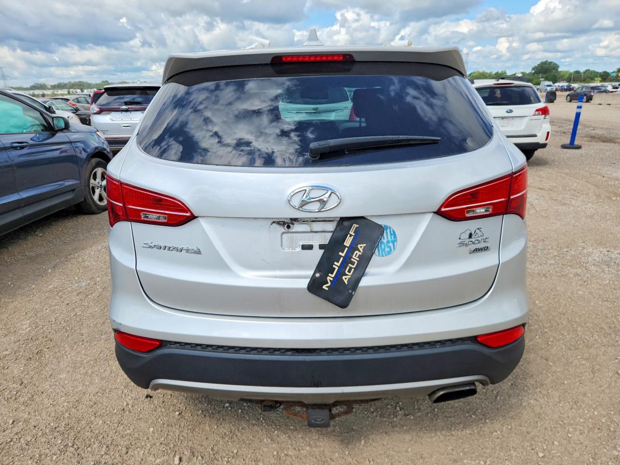 2013 Hyundai Santa Fe Sport 2.4l Silver vin: 5XYZUDLB7DG056954