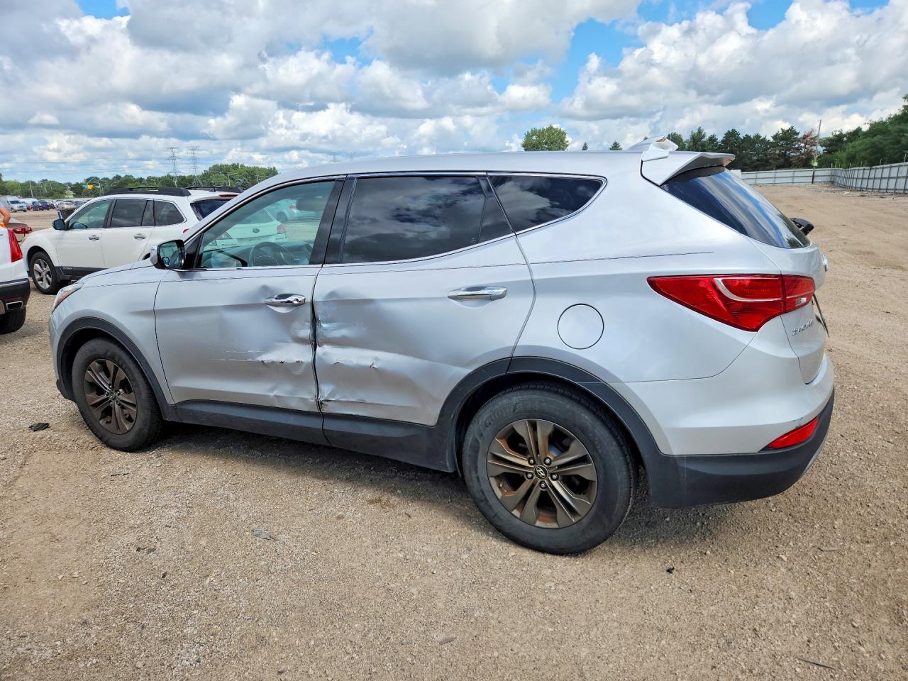 2013 Hyundai Santa Fe Sport 2.4l Silver vin: 5XYZUDLB7DG056954