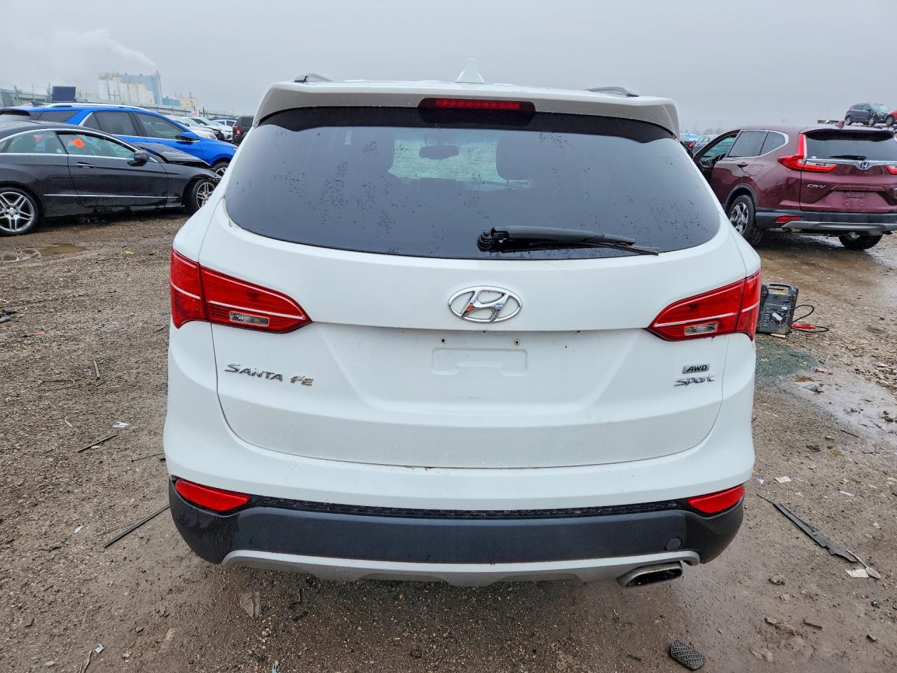 2013 Hyundai Santa Fe Sport 2.4l White vin: 5XYZUDLB7DG060695
