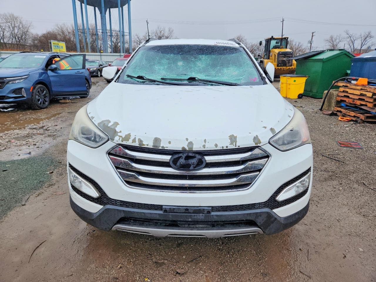 2013 Hyundai Santa Fe Sport 2.4l White vin: 5XYZUDLB7DG060695