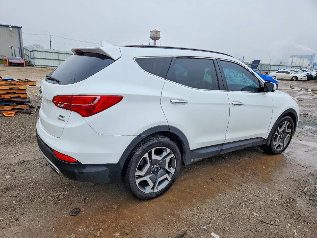 2013 Hyundai Santa Fe Sport 2.4l White vin: 5XYZUDLB7DG060695