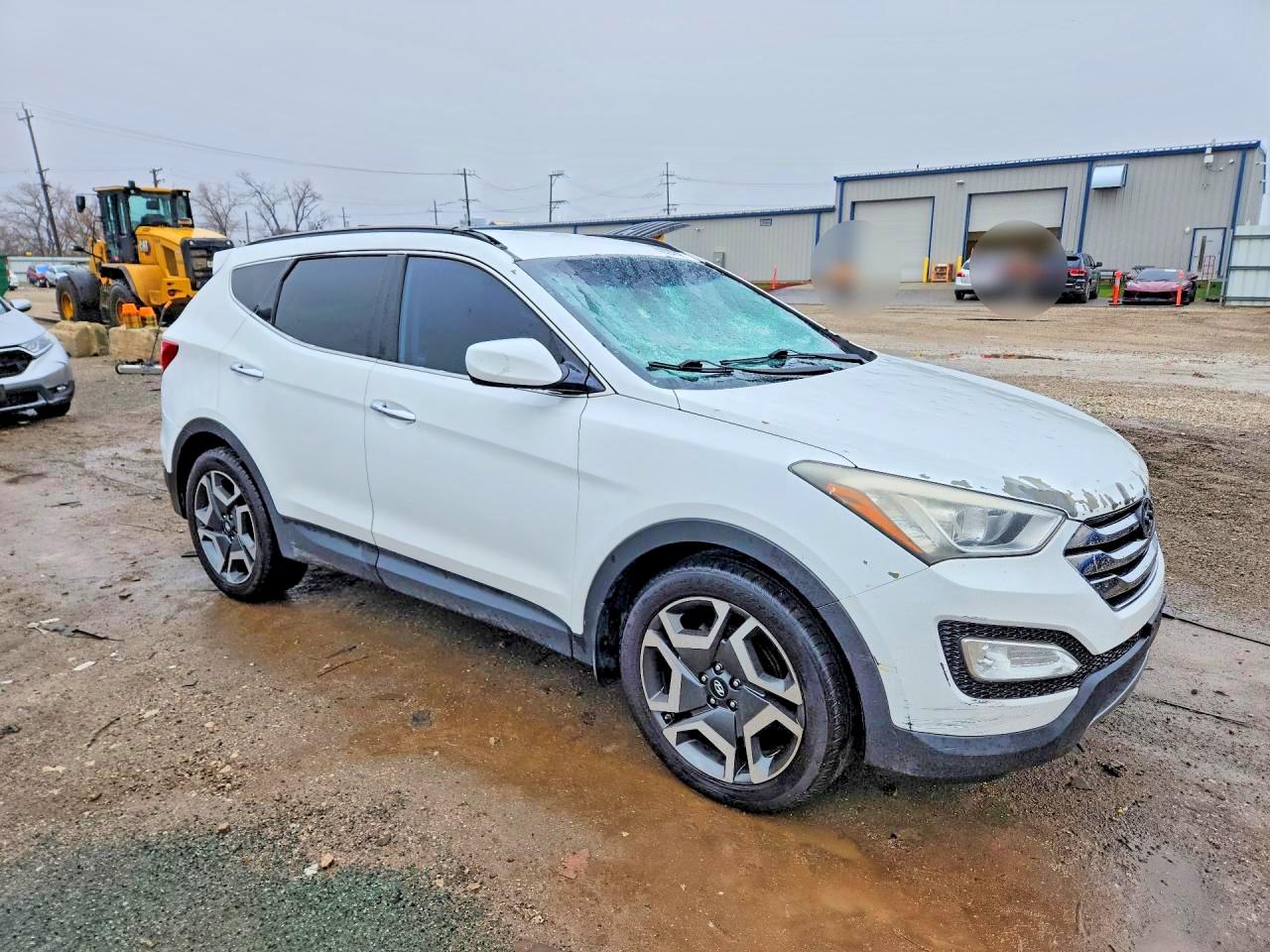 2013 Hyundai Santa Fe Sport 2.4l White vin: 5XYZUDLB7DG060695