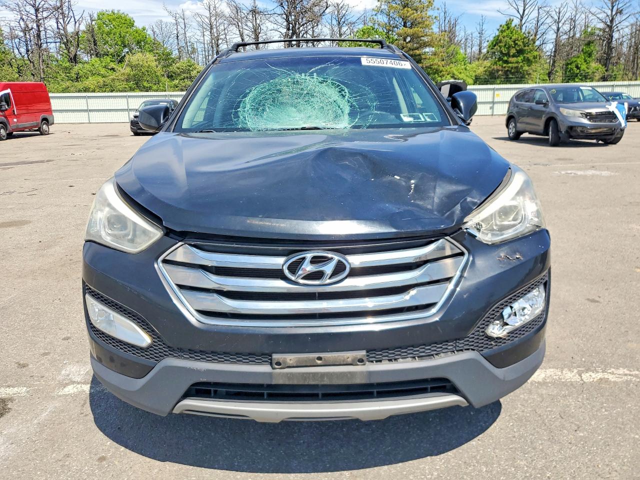 2014 Hyundai Santa Fe Sport 2.4l Black vin: 5XYZUDLB7EG142878
